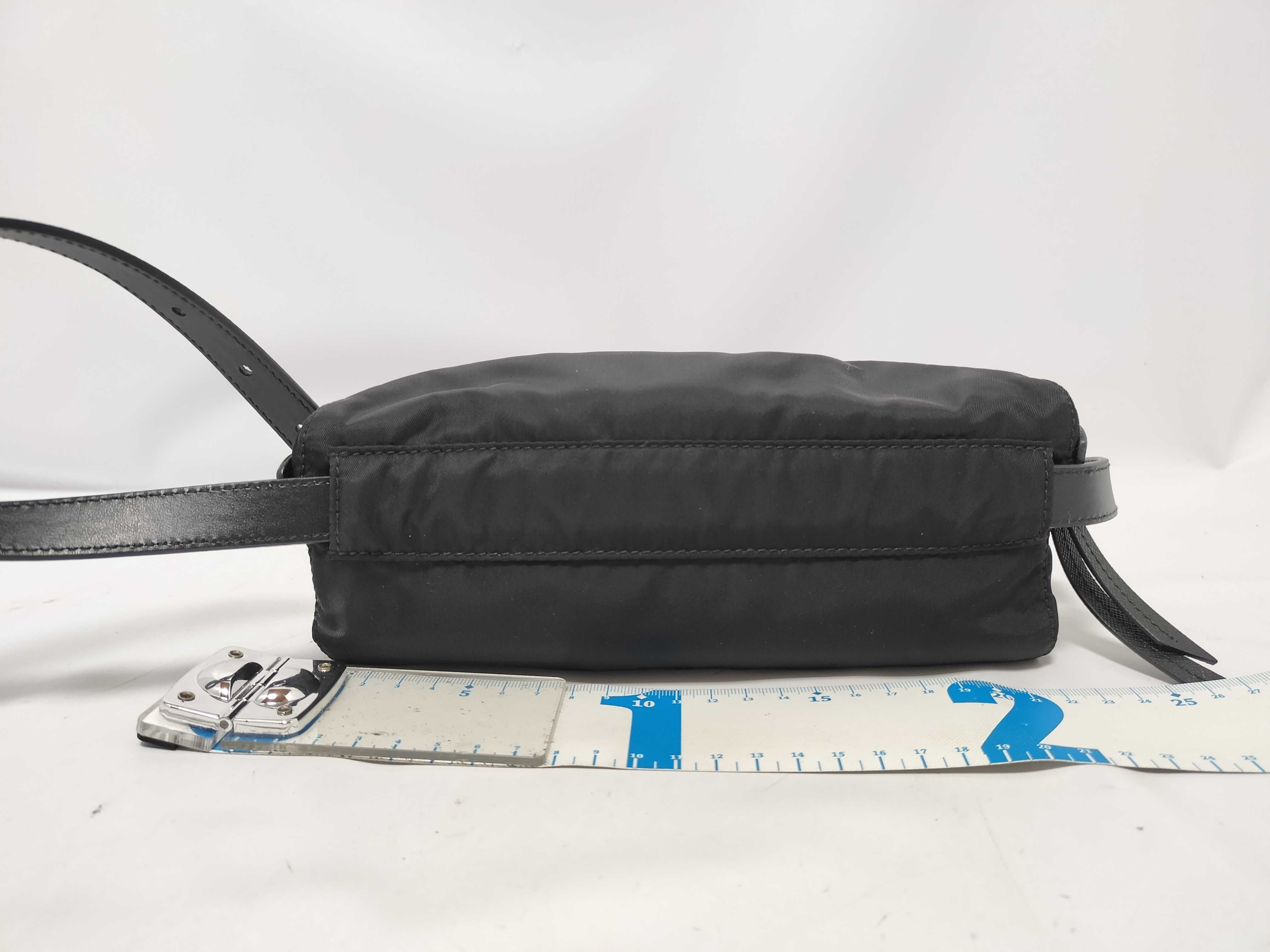 Nylon Prada Tessuto Nylon Body Bag Black 1BL045 Waist Bag — view 2