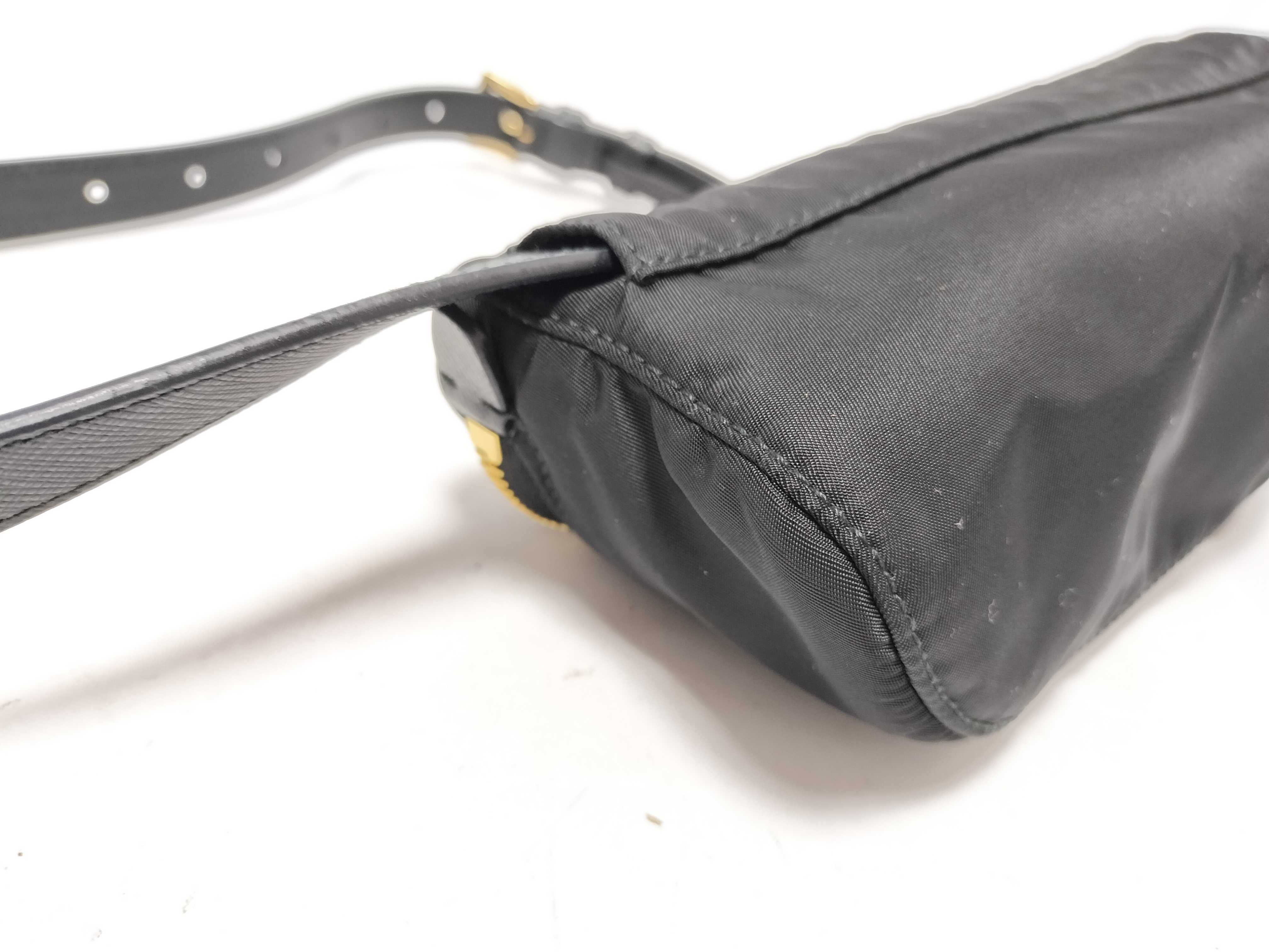 Nylon Prada Tessuto Nylon Body Bag Black 1BL045 Waist Bag — view 7