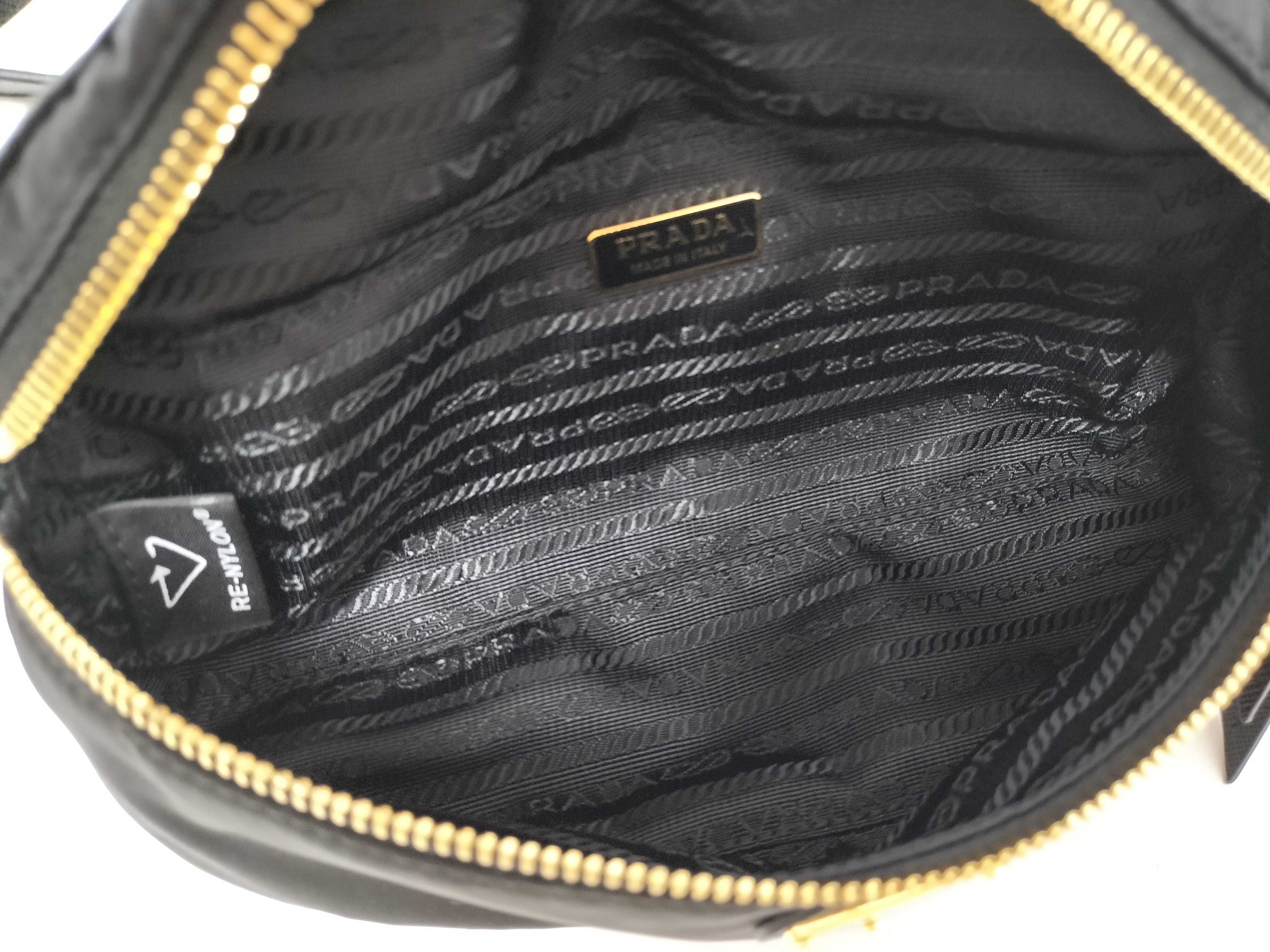 Nylon Prada Tessuto Nylon Body Bag Black 1BL045 Waist Bag — view 9