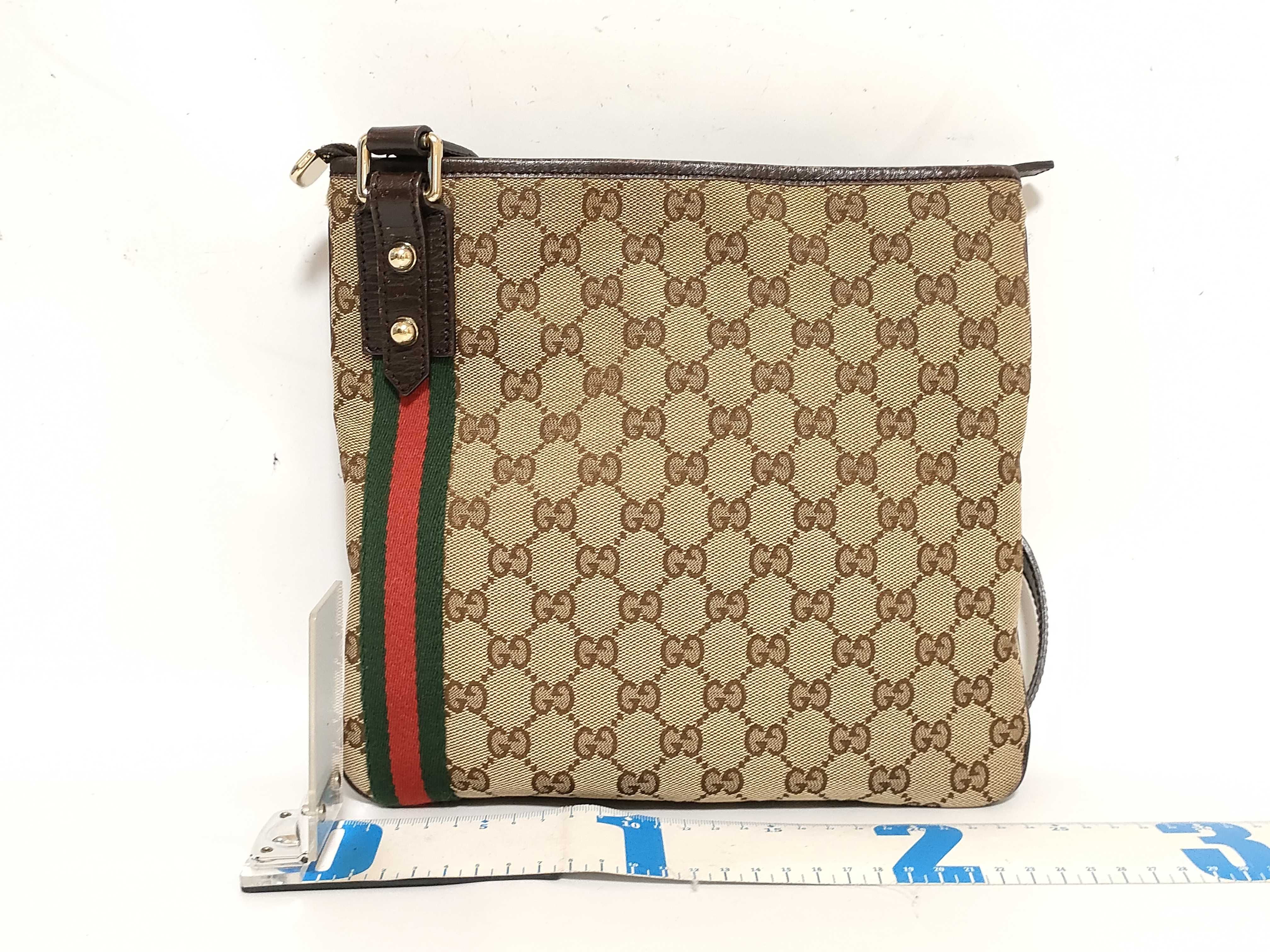 GG Canvas Sherry Line Canvas x Leather Shoulder Bag Beige x Brown 144388 Shoulder Bag — view 2