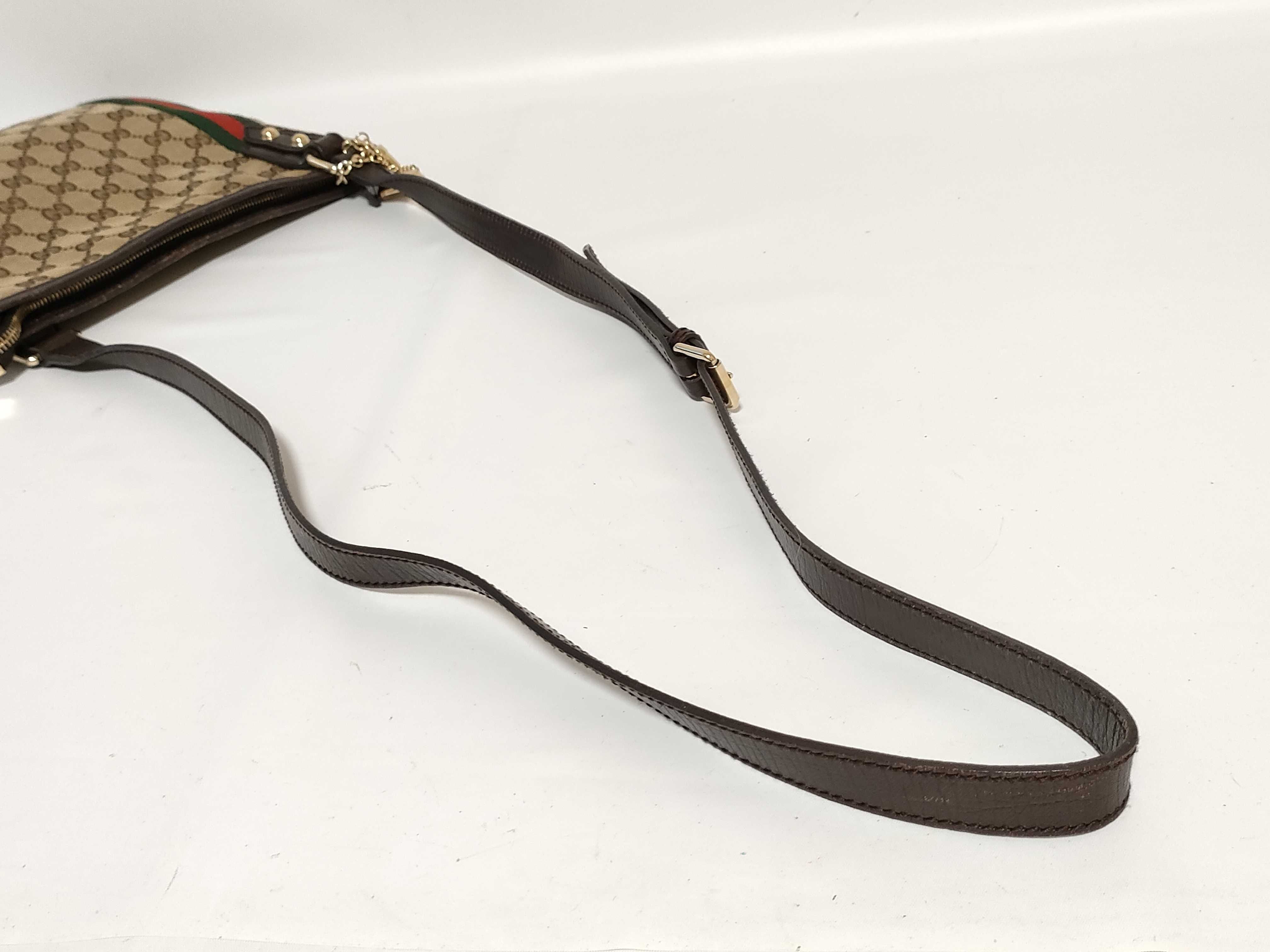 GG Canvas Sherry Line Canvas x Leather Shoulder Bag Beige x Brown 144388 Shoulder Bag — view 3