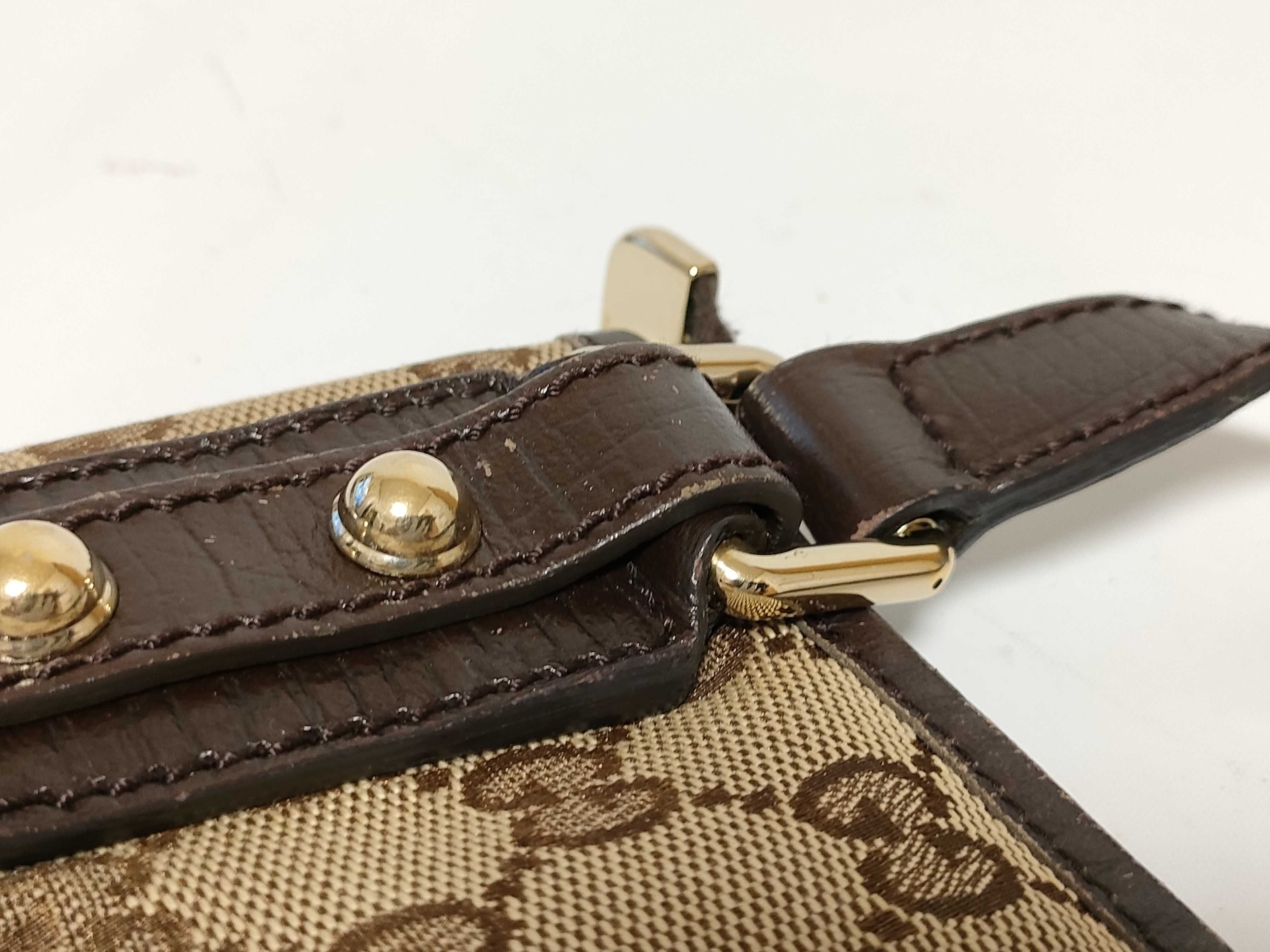 GG Canvas Sherry Line Canvas x Leather Shoulder Bag Beige x Brown 144388 Shoulder Bag — view 5
