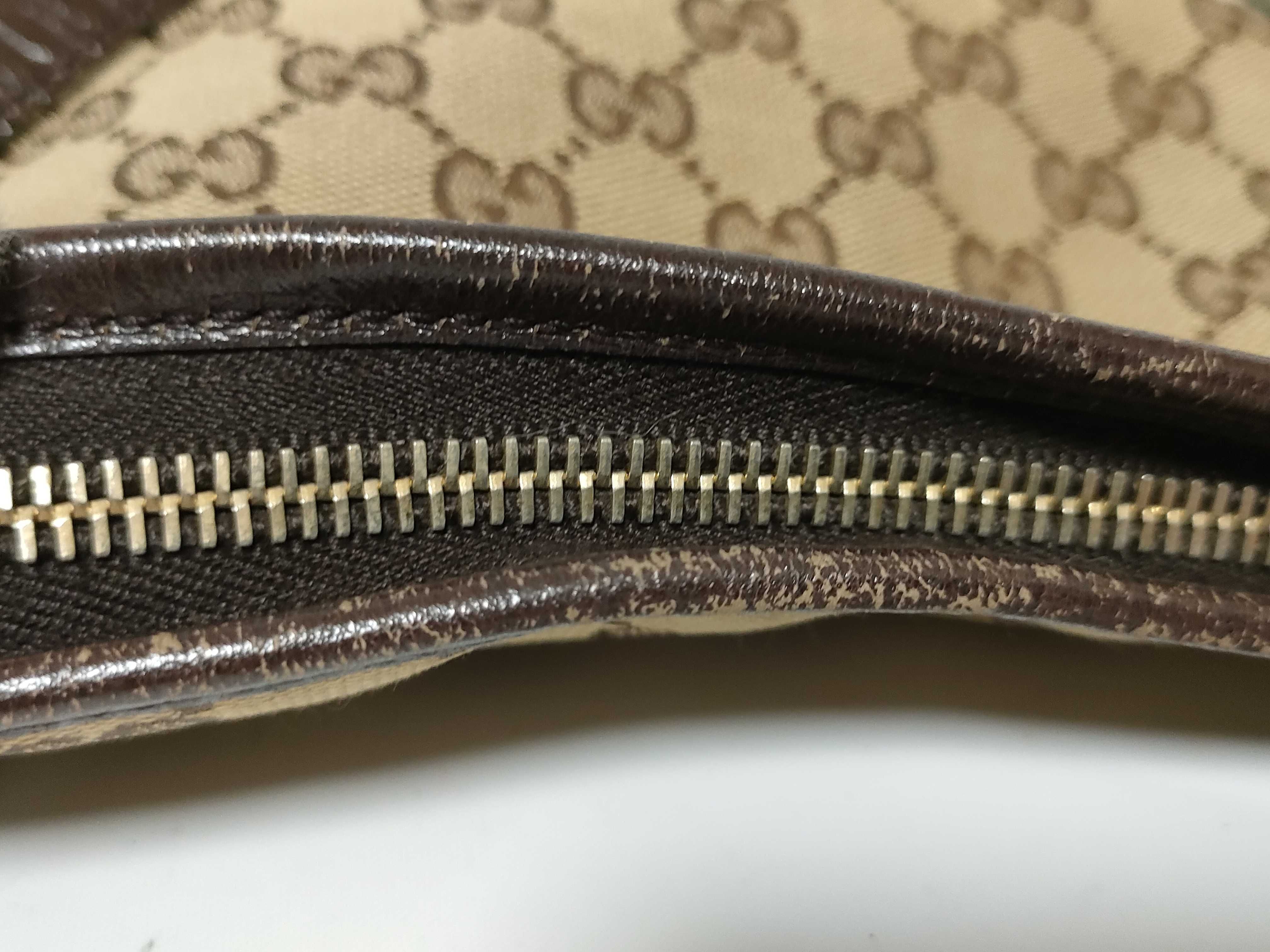 GG Canvas Sherry Line Canvas x Leather Shoulder Bag Beige x Brown 144388 Shoulder Bag — view 6