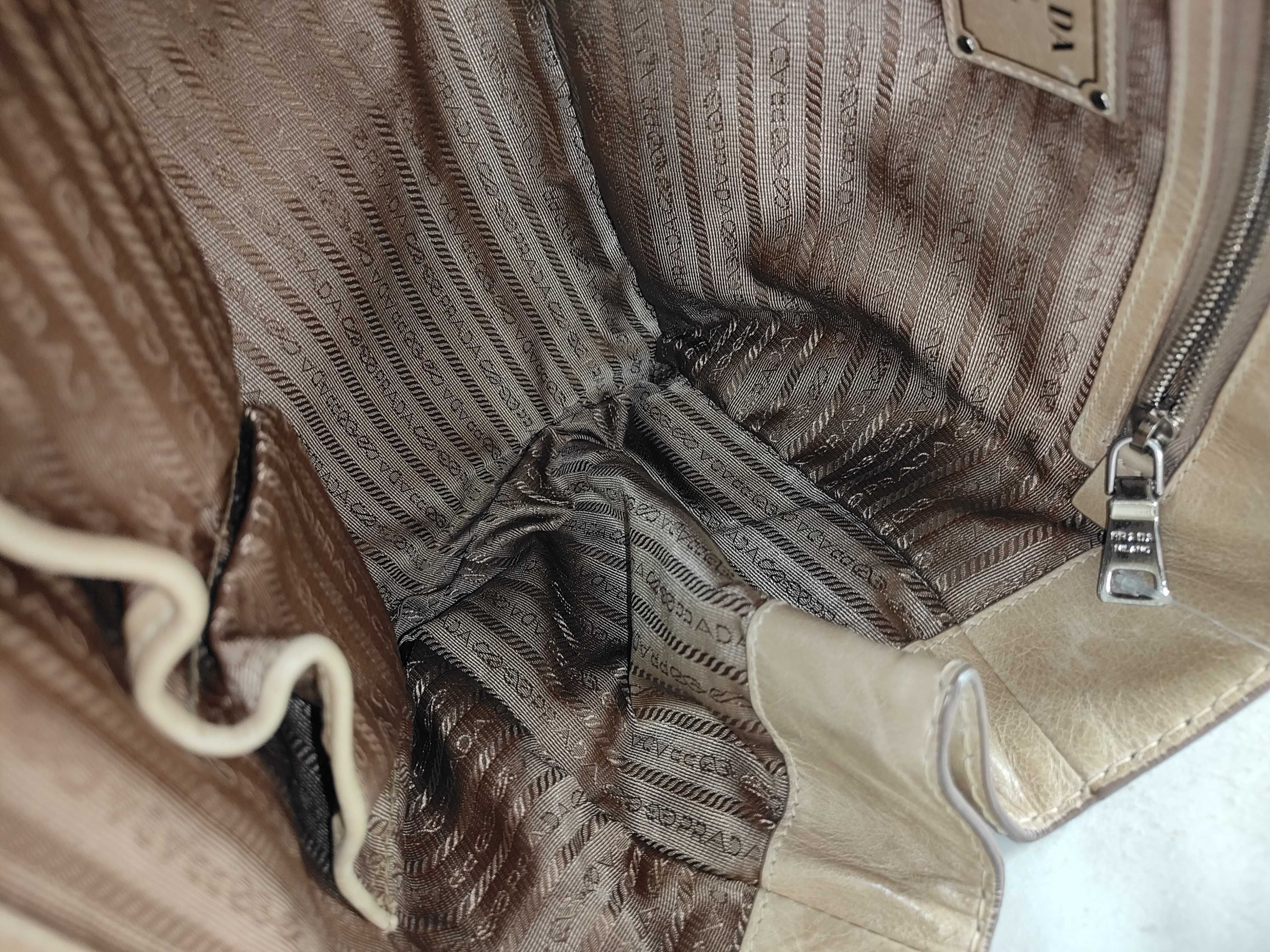 Turnlock Leather Tote Bag — view 13