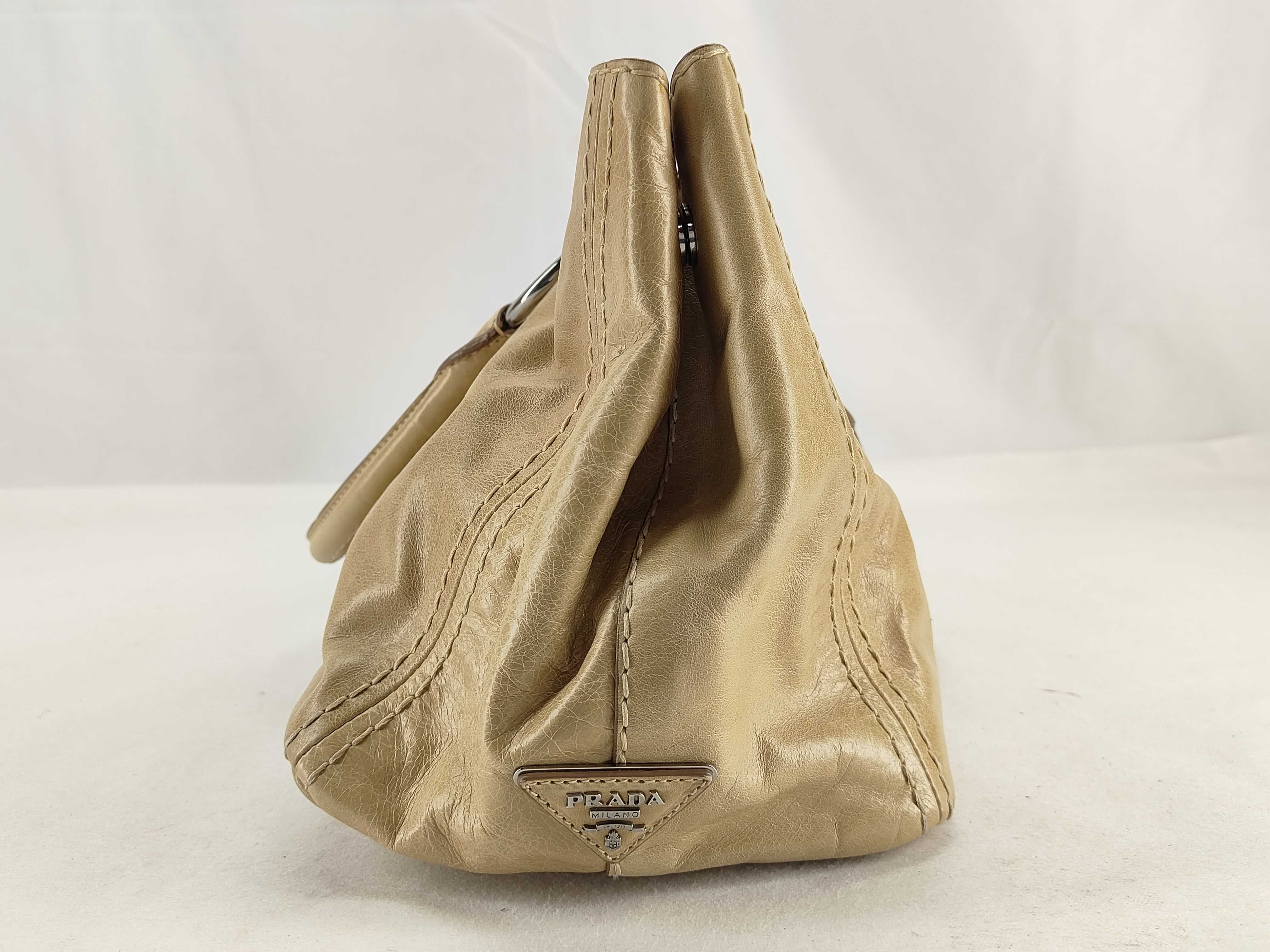 Turnlock Leather Tote Bag — view 3