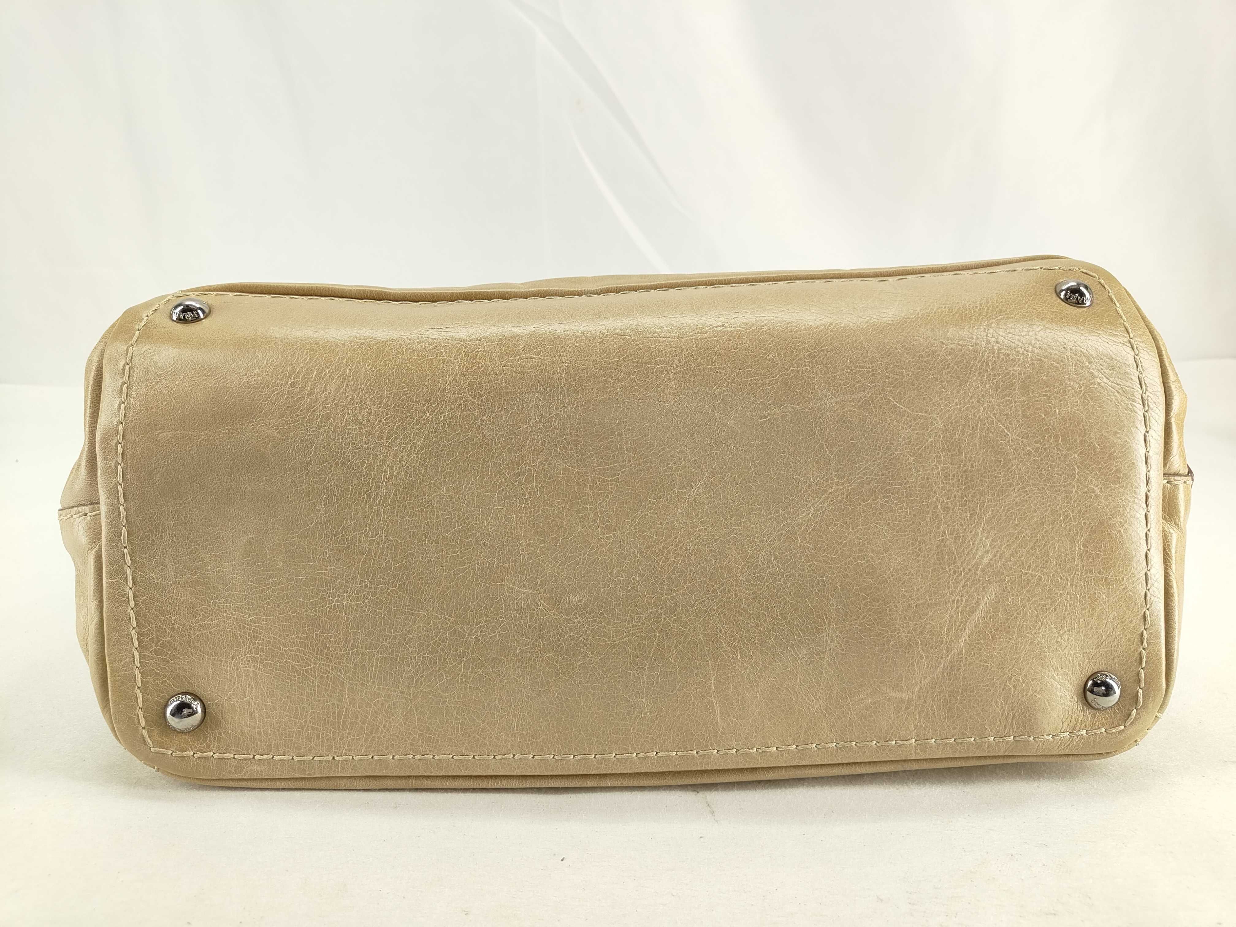 Turnlock Leather Tote Bag — view 8