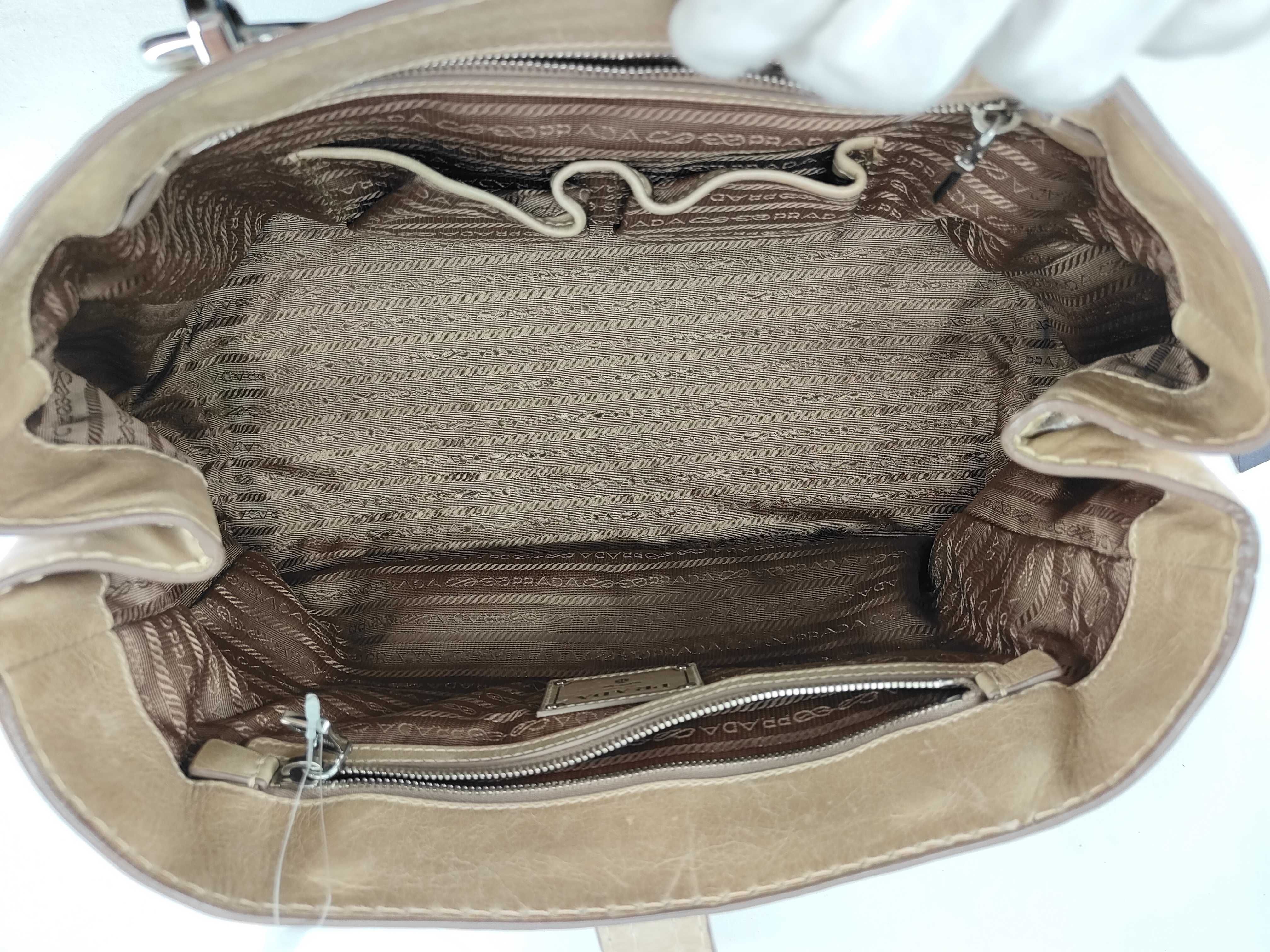 Turnlock Leather Tote Bag — view 10