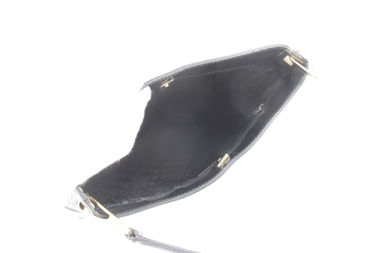 Leather and canvas shoulder bag. — view 7