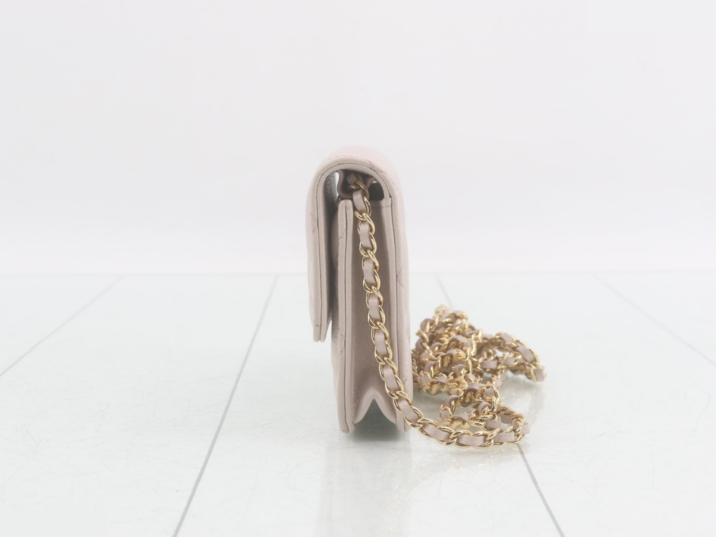 19 Caviar Skin Mini Matelassé Shoulder Bag, serial number 31 — view 3