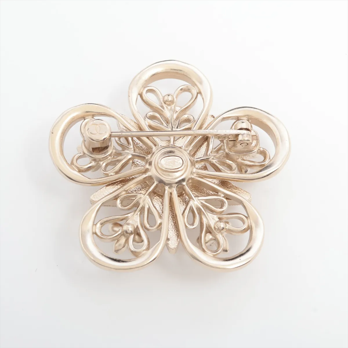 Cocomark Star C23K Brooch GP x Rhinestone x Fake Pearl Gold — view 2