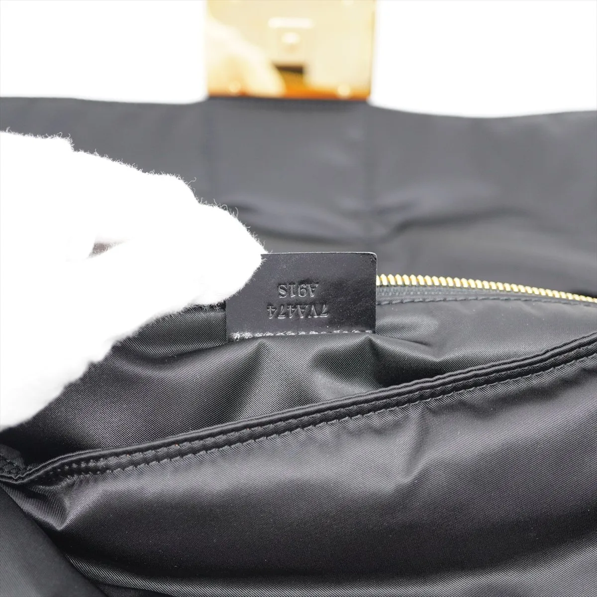 x Porter Mamma Bucket Nylon x Leather 3-Way Shoulder Bag, Black, XL, with Dust Bag and Gold Hardware — view 8