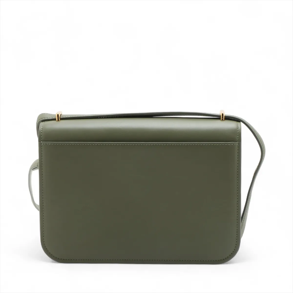 Anagram Goya Leather Shoulder Bag, Green — view 2