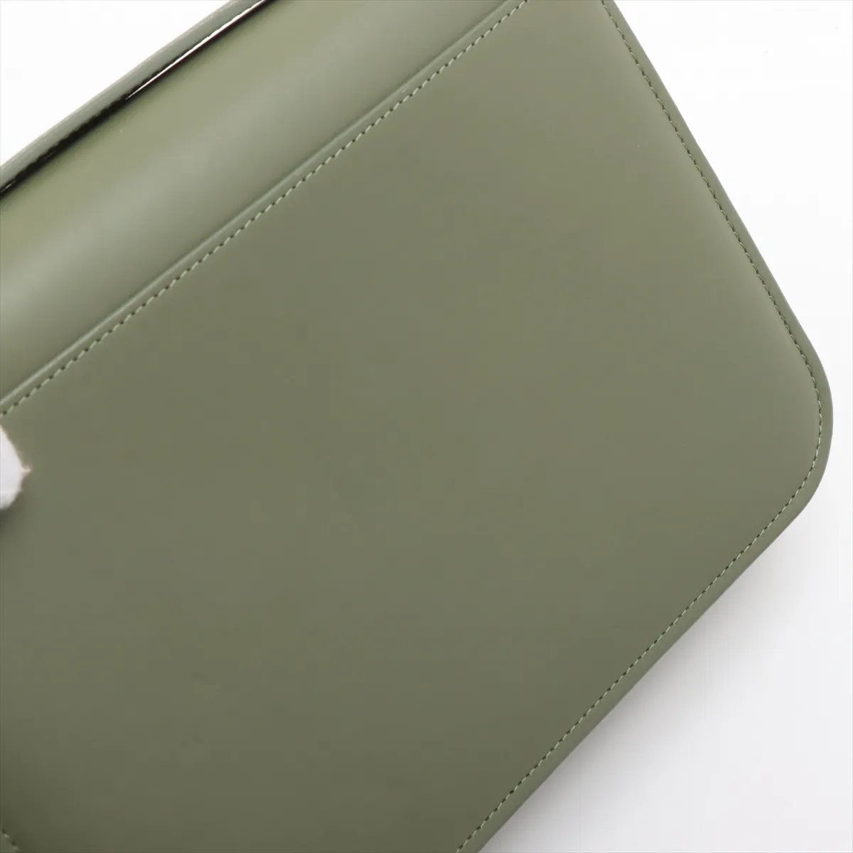 Anagram Goya Leather Shoulder Bag, Green — view 12