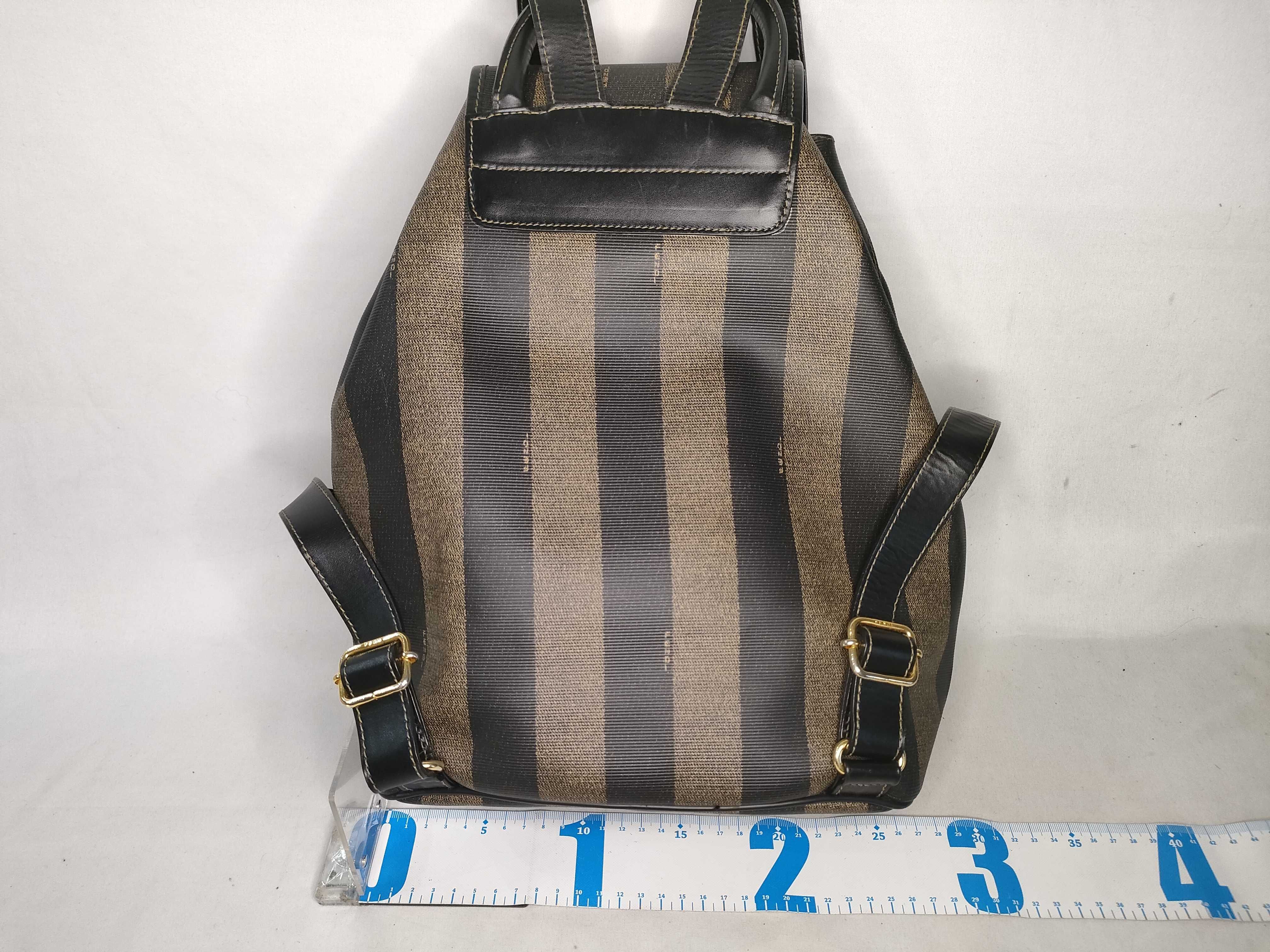 Pecan Pattern Backpack, PVC Leather, 259290 Backpack — view 2