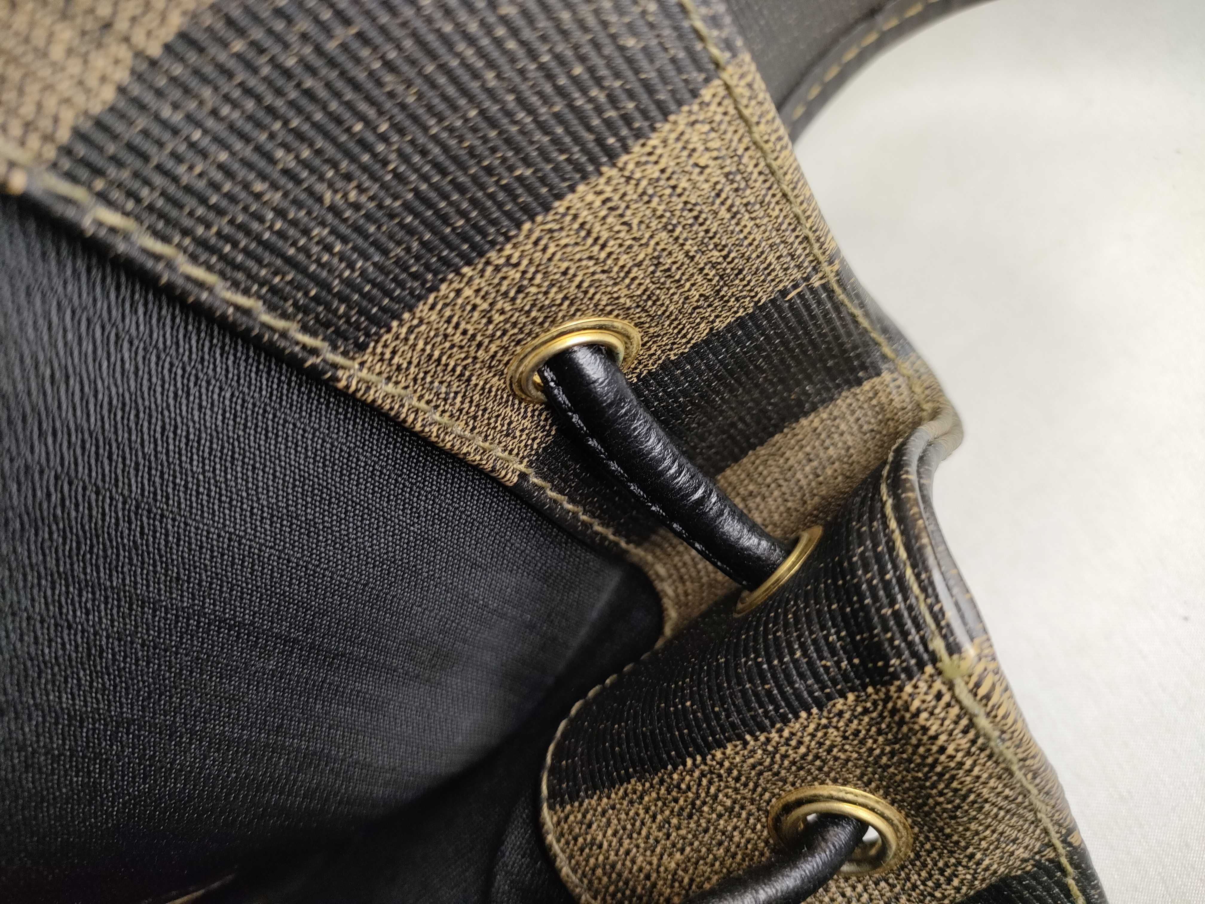 Pecan Pattern Backpack, PVC Leather, 259290 Backpack — view 9