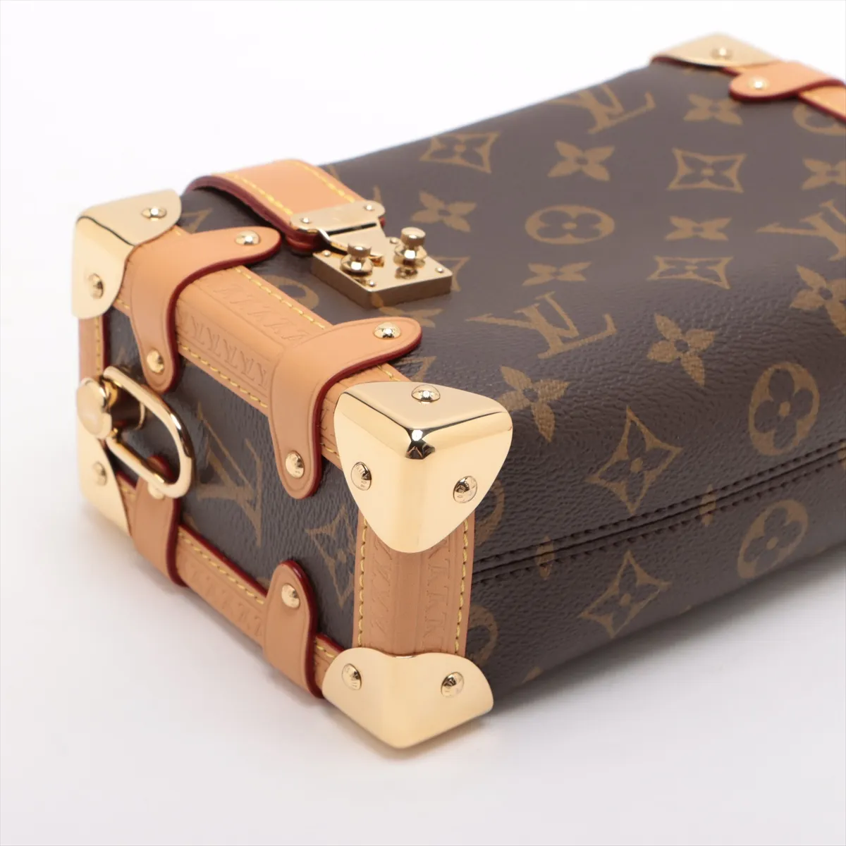 Monogram Side Trunk PM M46815 Brown RFID response — view 4