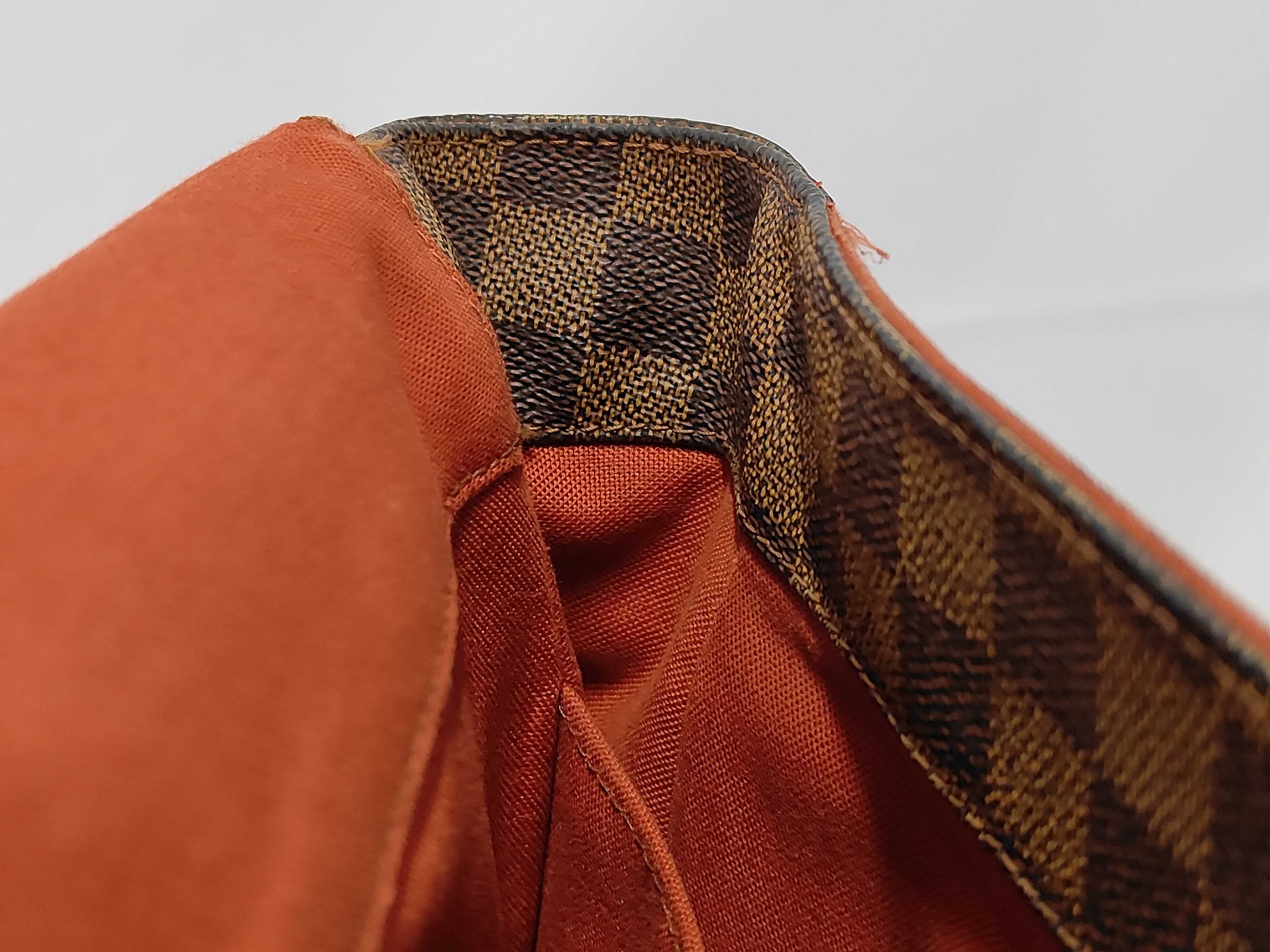 Abbesses Brown Damier Ebene Gold Hardware Bag — view 14