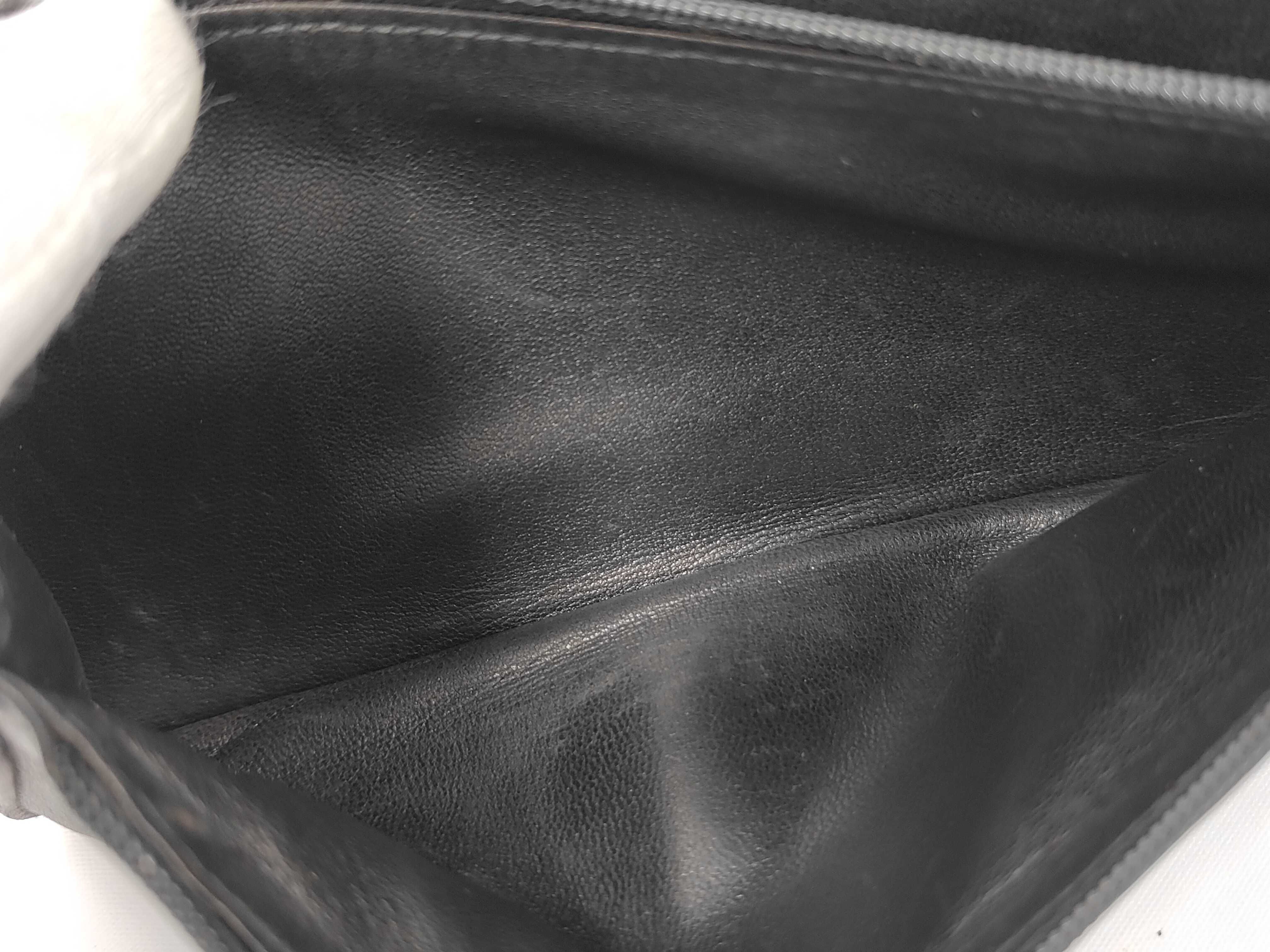 long leather wallet, black. — view 9