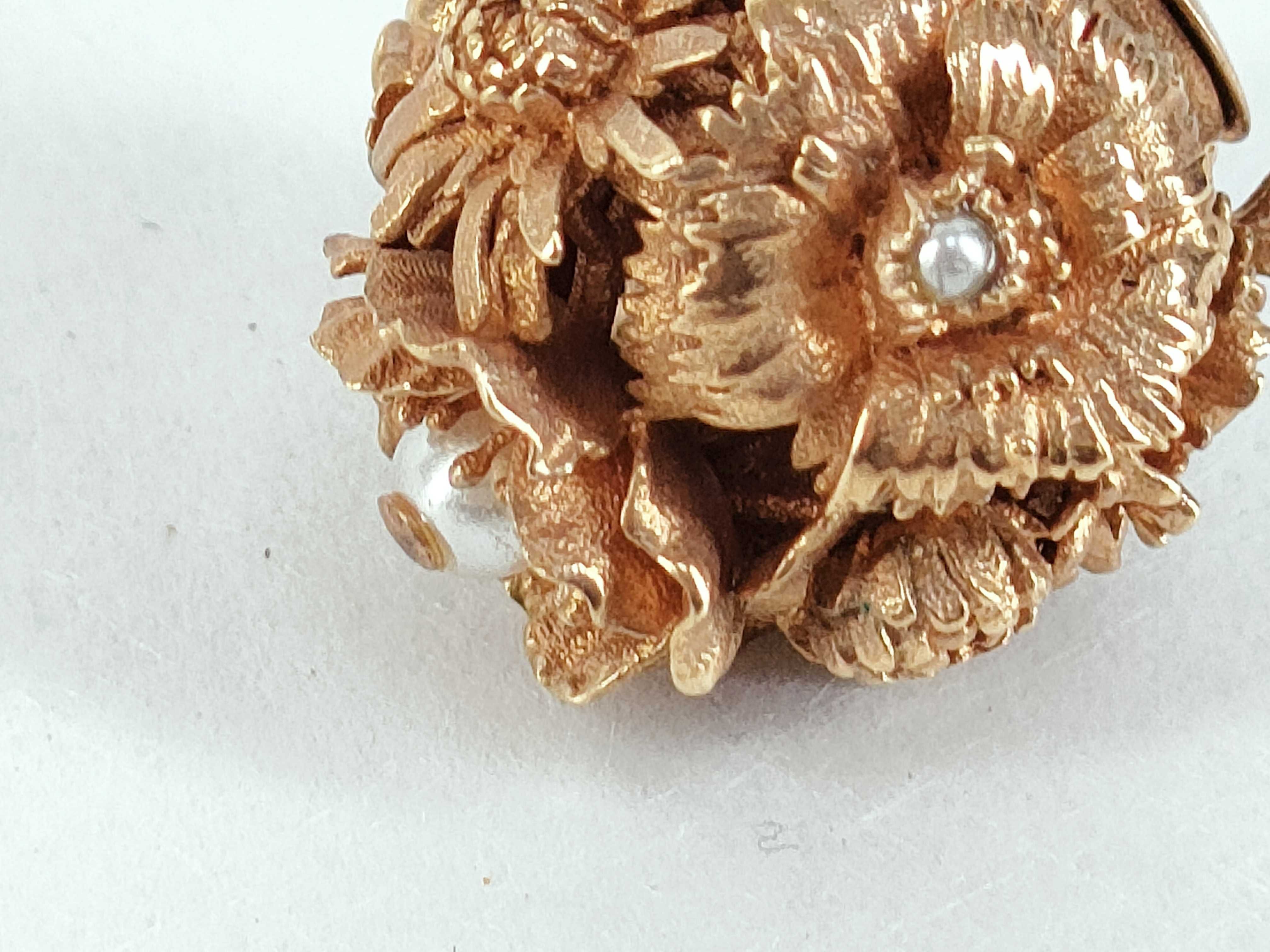 Tribal Flower Pearl Earrings — view 9