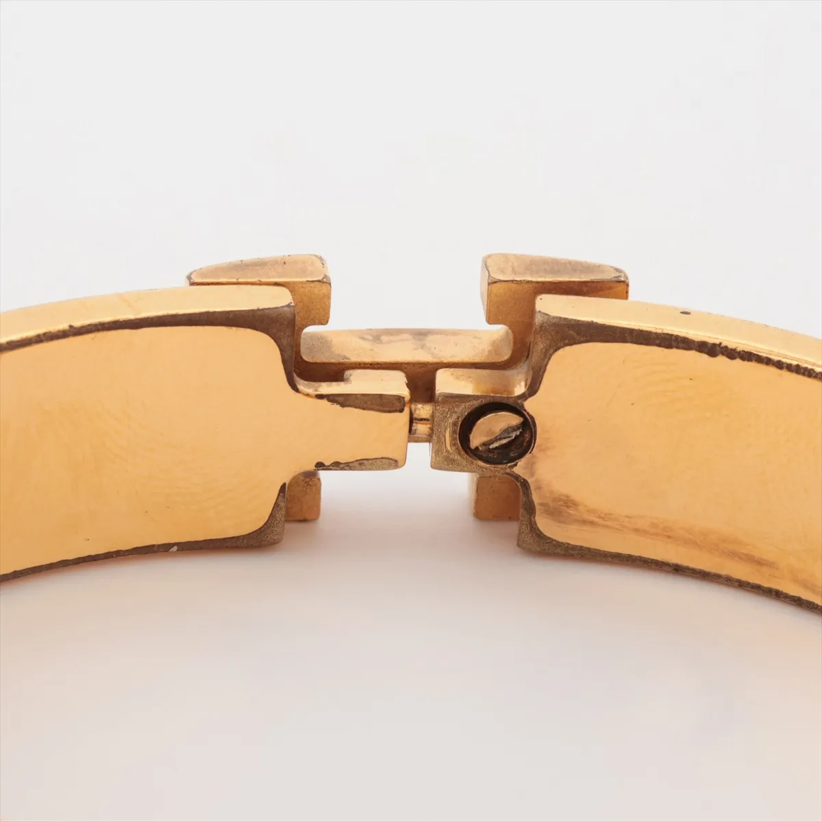 Click H Bangle Fan Bangle GP Gold x Green. — view 4