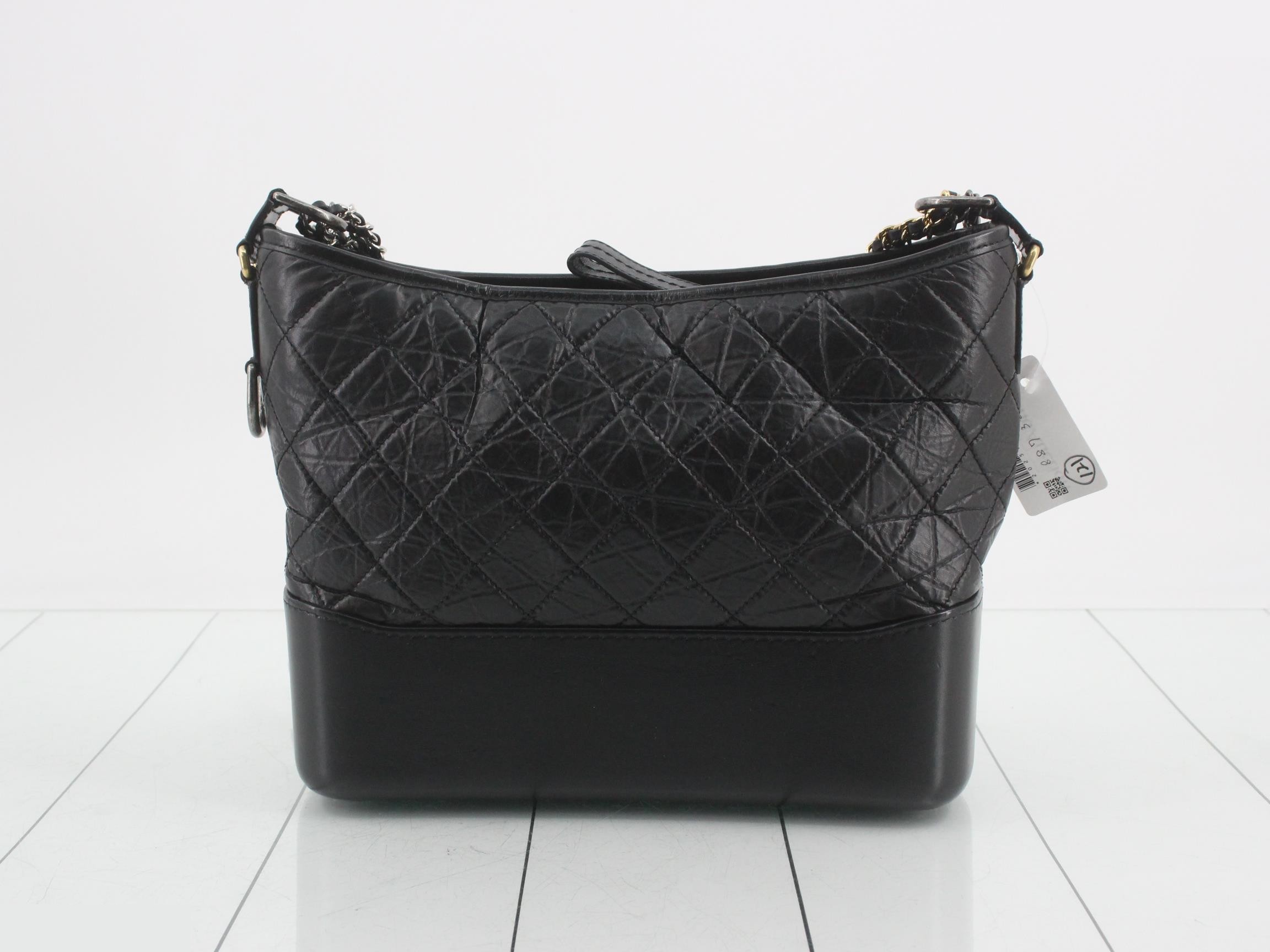 Gabrielle de Chanel Leather Chain Shoulder Bag, Black — view 2