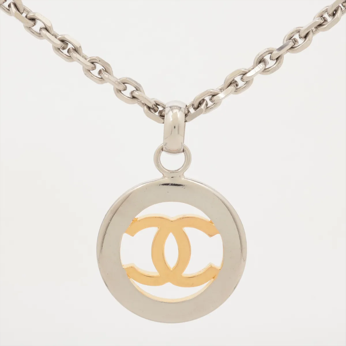 Coco Mark 97A Necklace, Metal, Silver x Gold — view 2