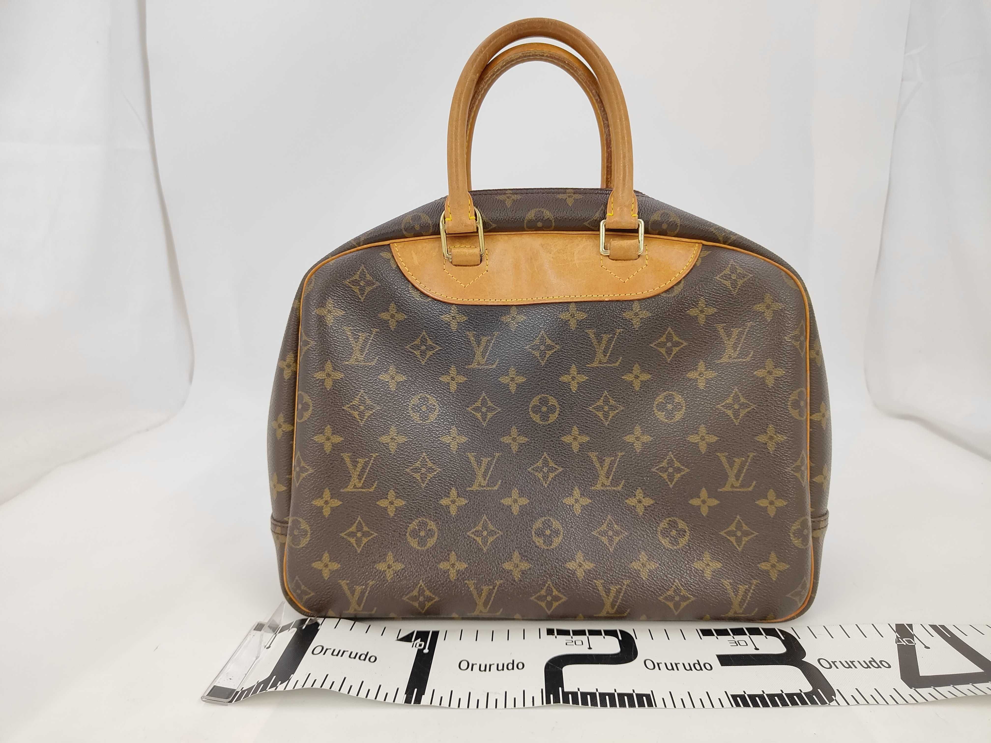 Monogram Louis Vuitton M47270 Bowling Vanity (Deauville) Handbag Monogram Brown Handbag — view 2