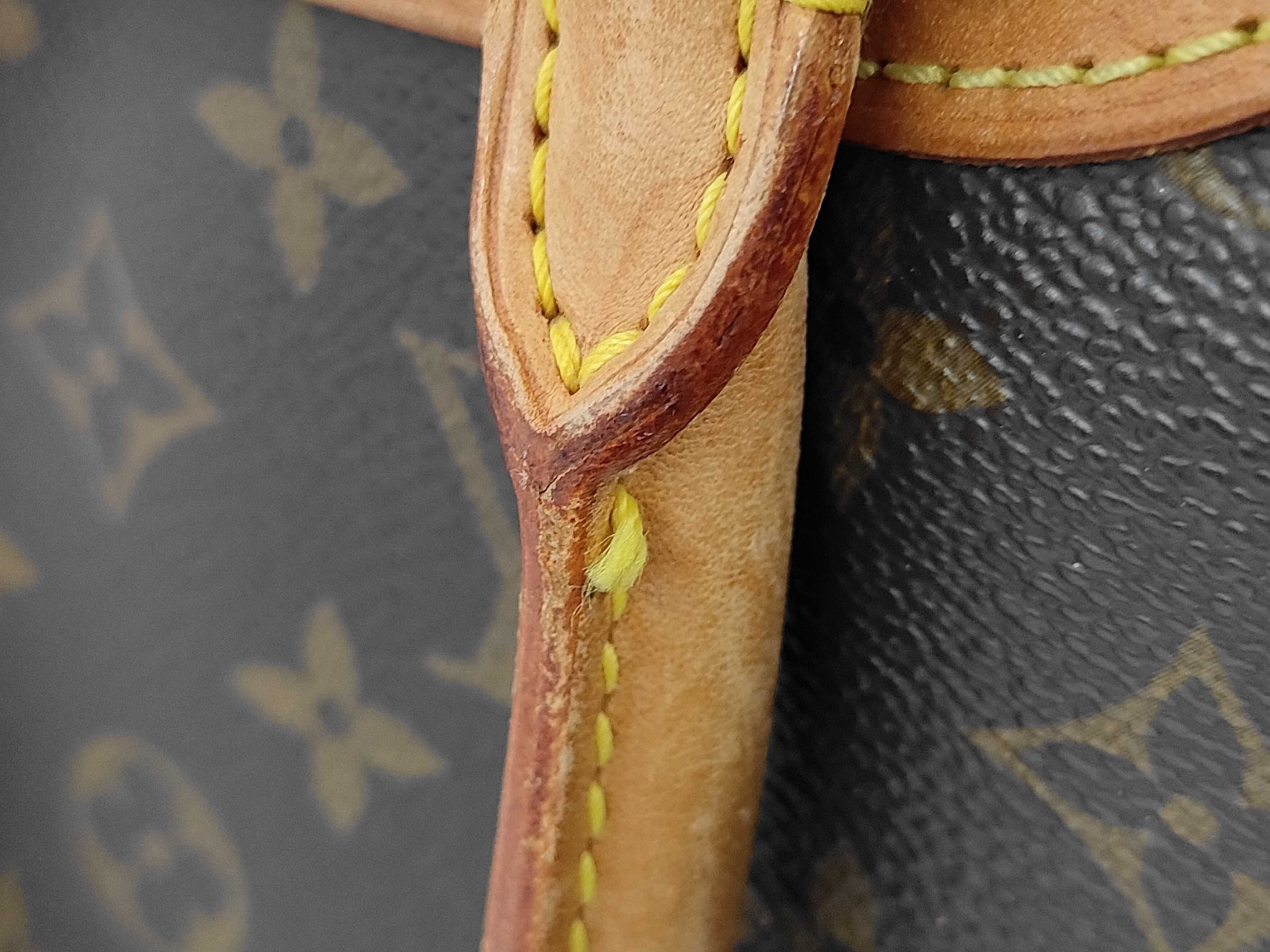 Monogram Louis Vuitton M47270 Bowling Vanity (Deauville) Handbag Monogram Brown Handbag — view 12
