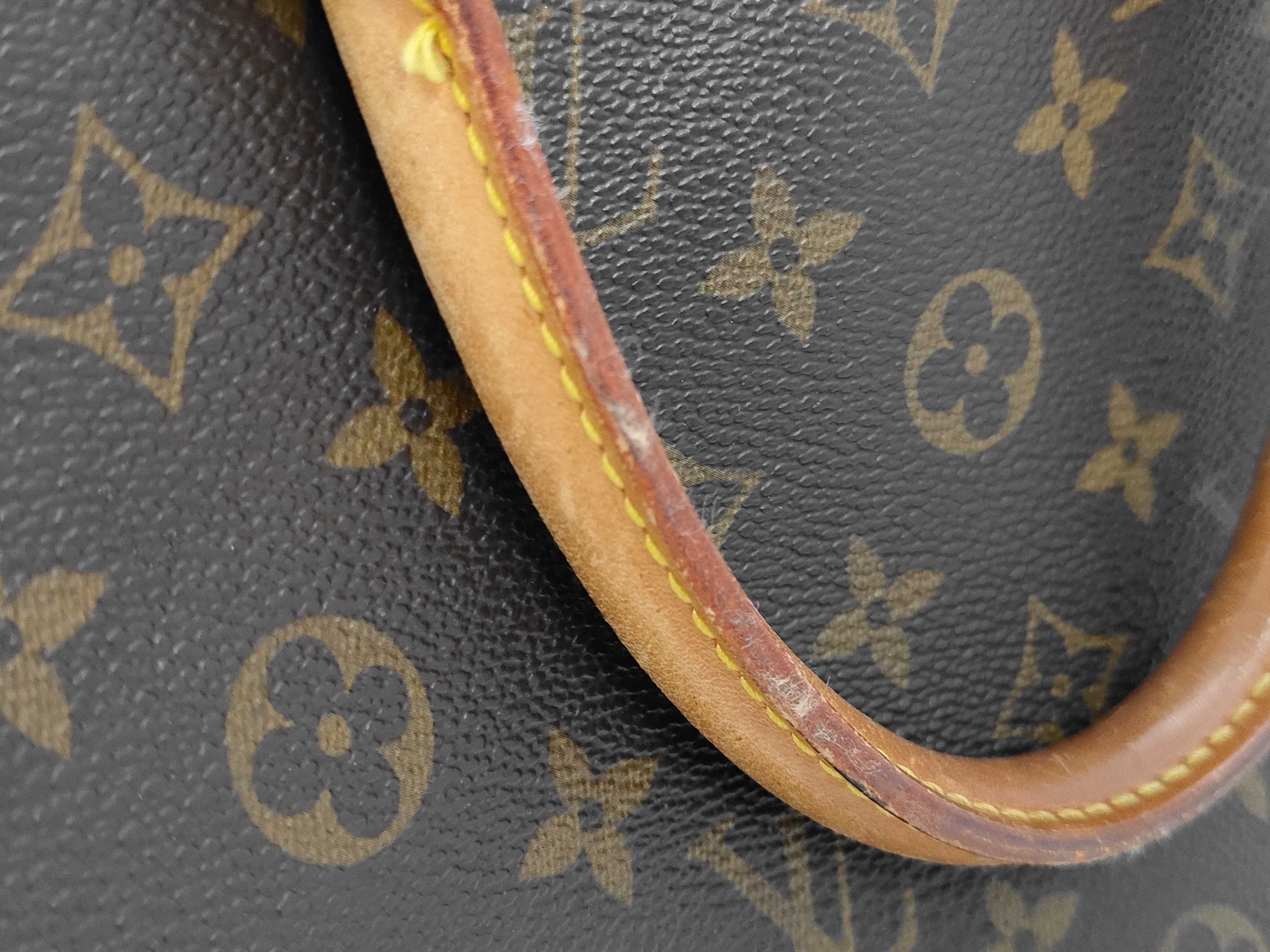 Monogram Louis Vuitton M47270 Bowling Vanity (Deauville) Handbag Monogram Brown Handbag — view 13