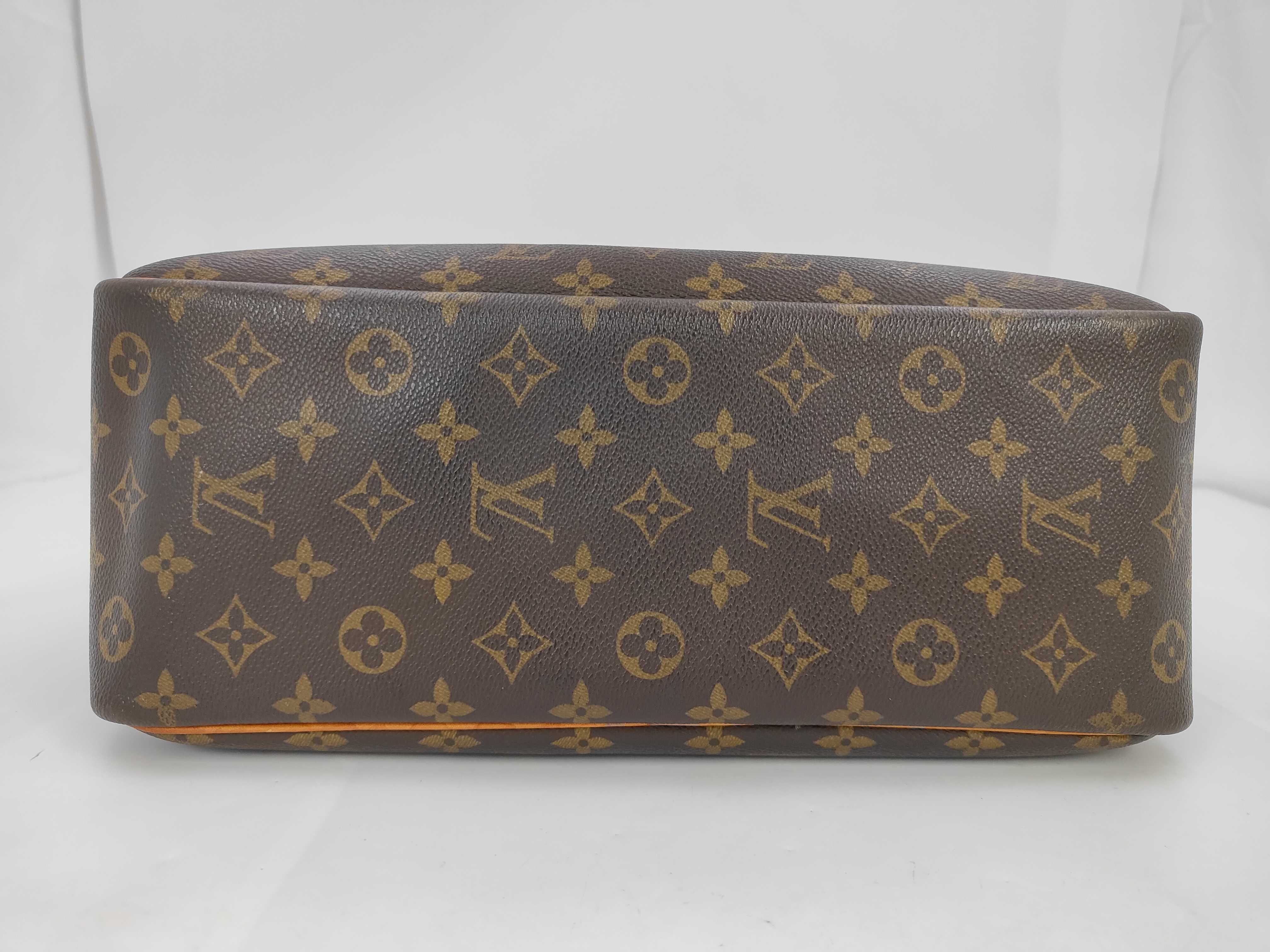 Monogram Louis Vuitton M47270 Bowling Vanity (Deauville) Handbag Monogram Brown Handbag — view 3