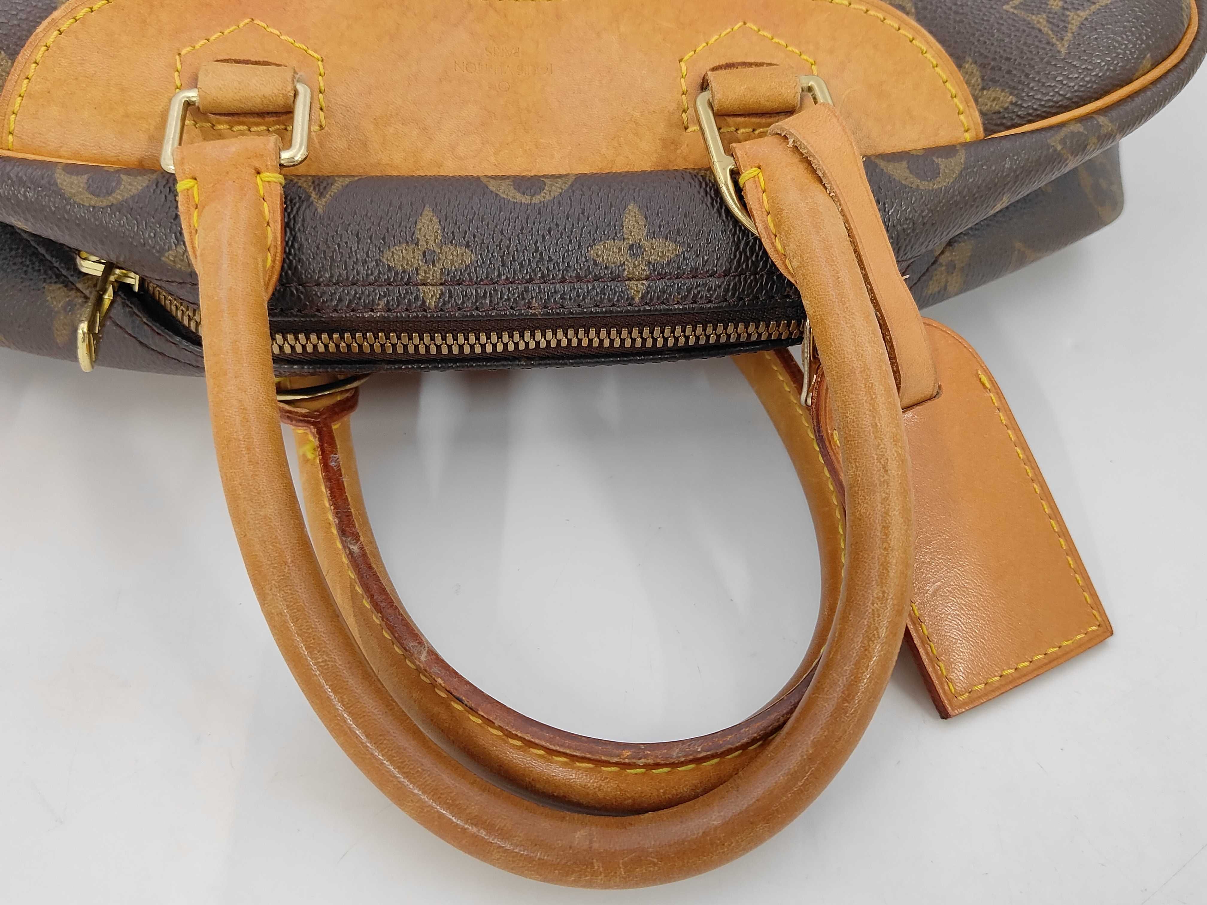 Monogram Louis Vuitton M47270 Bowling Vanity (Deauville) Handbag Monogram Brown Handbag — view 5