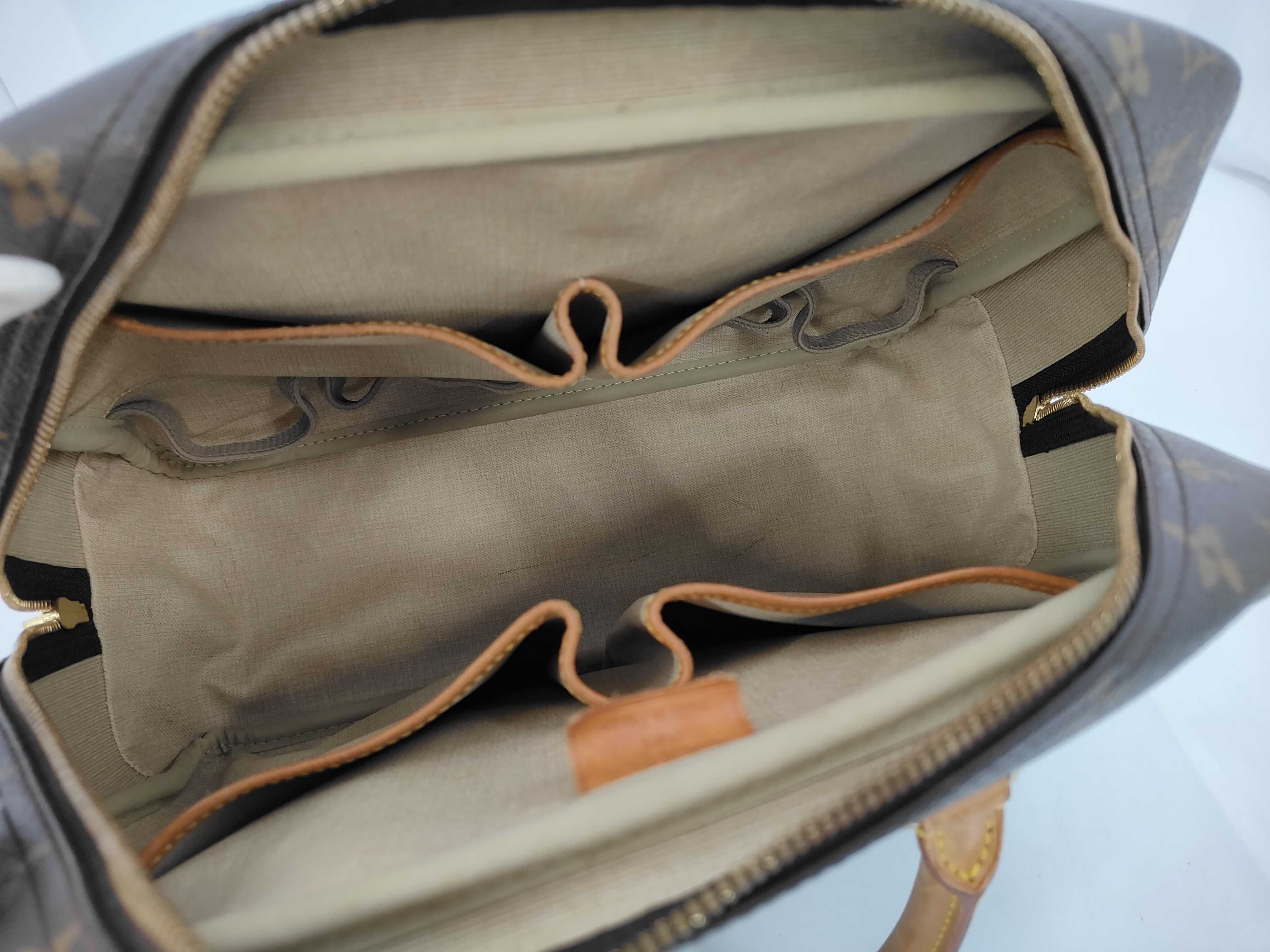 Monogram Louis Vuitton M47270 Bowling Vanity (Deauville) Handbag Monogram Brown Handbag — view 8