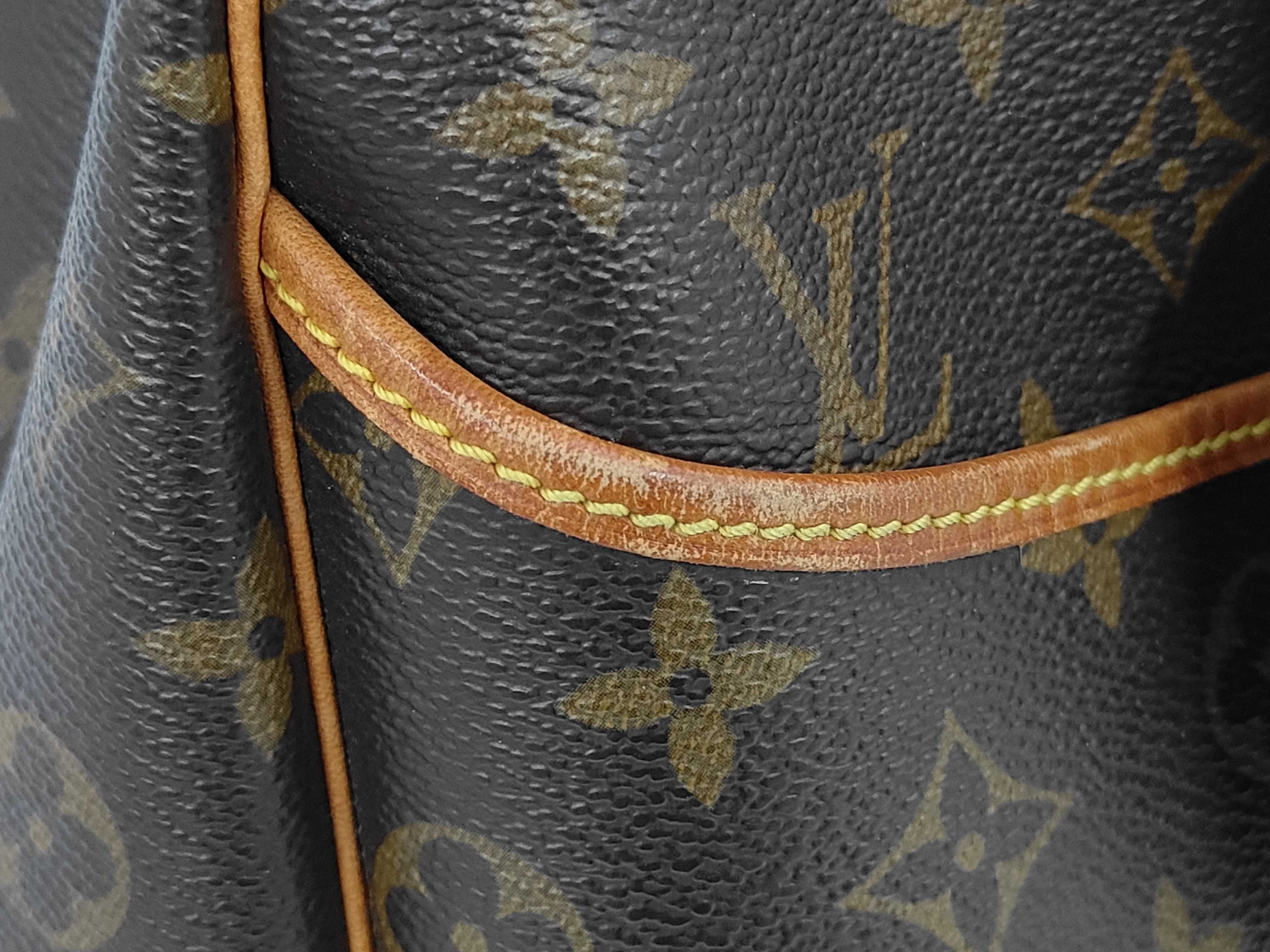 Monogram Louis Vuitton M47270 Bowling Vanity (Deauville) Handbag Monogram Brown Handbag — view 10