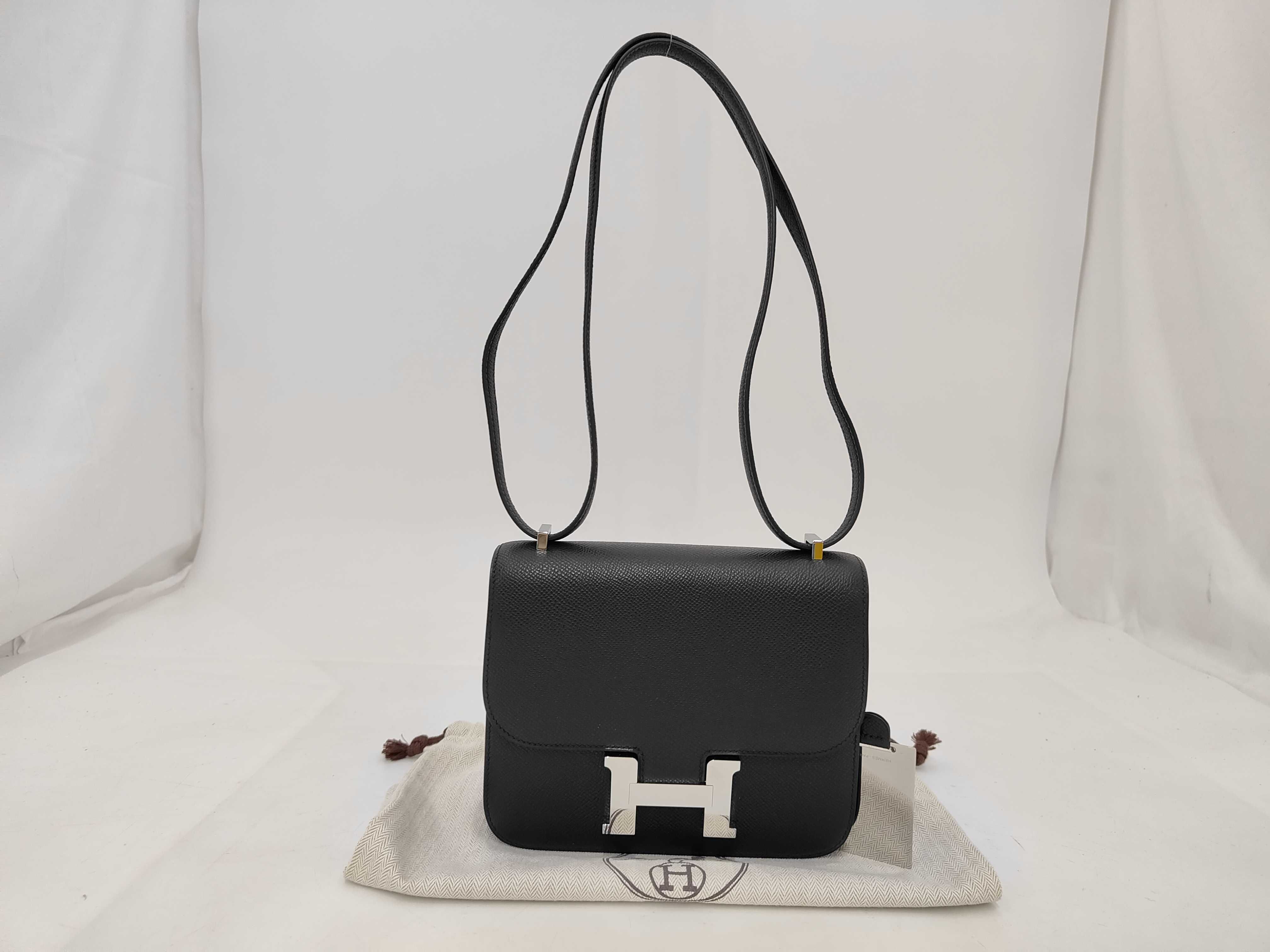Constance Mini 18 Black G Stamp Shoulder Bag