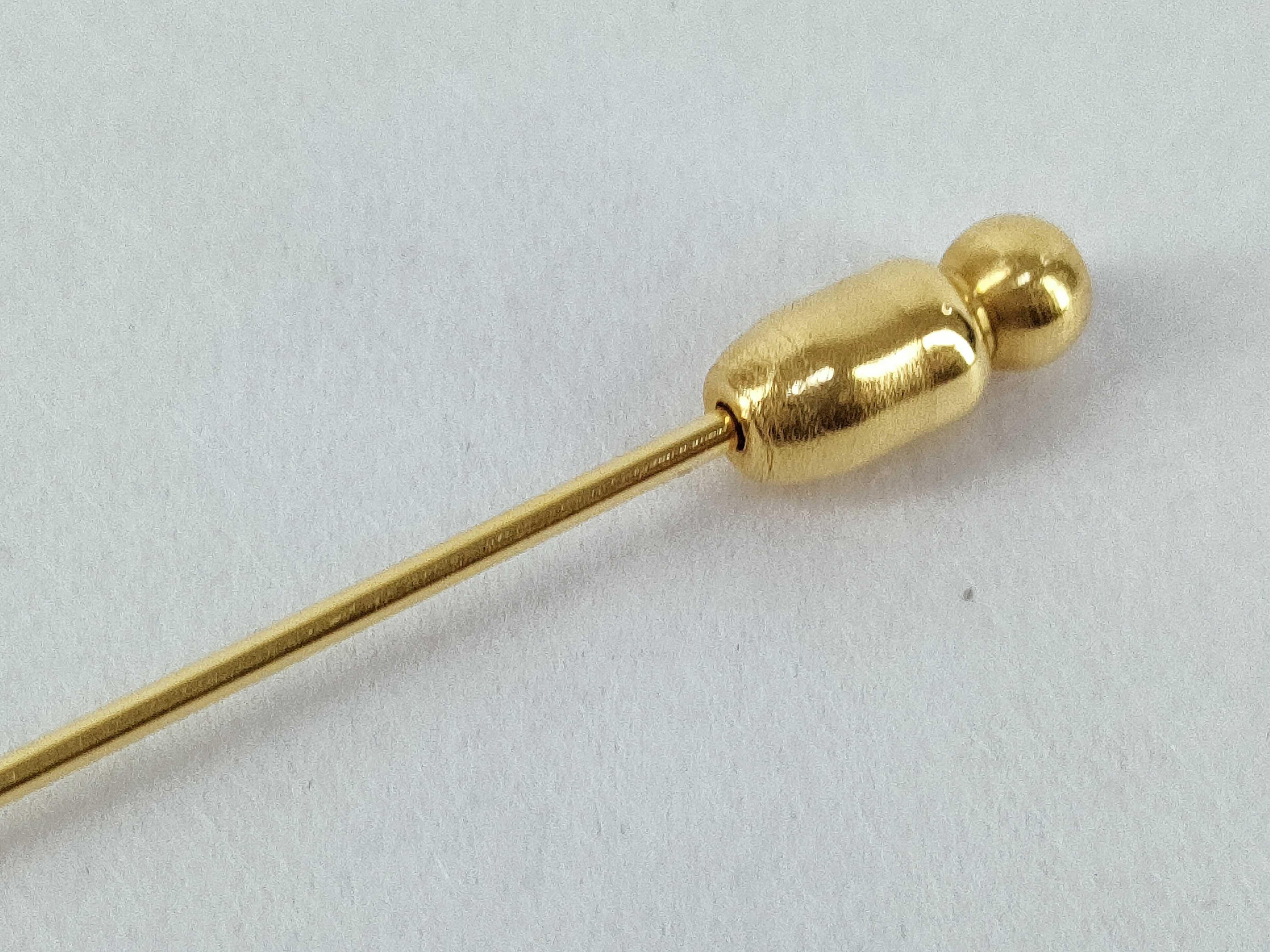 Sellier Gold Pin Brooch — view 5