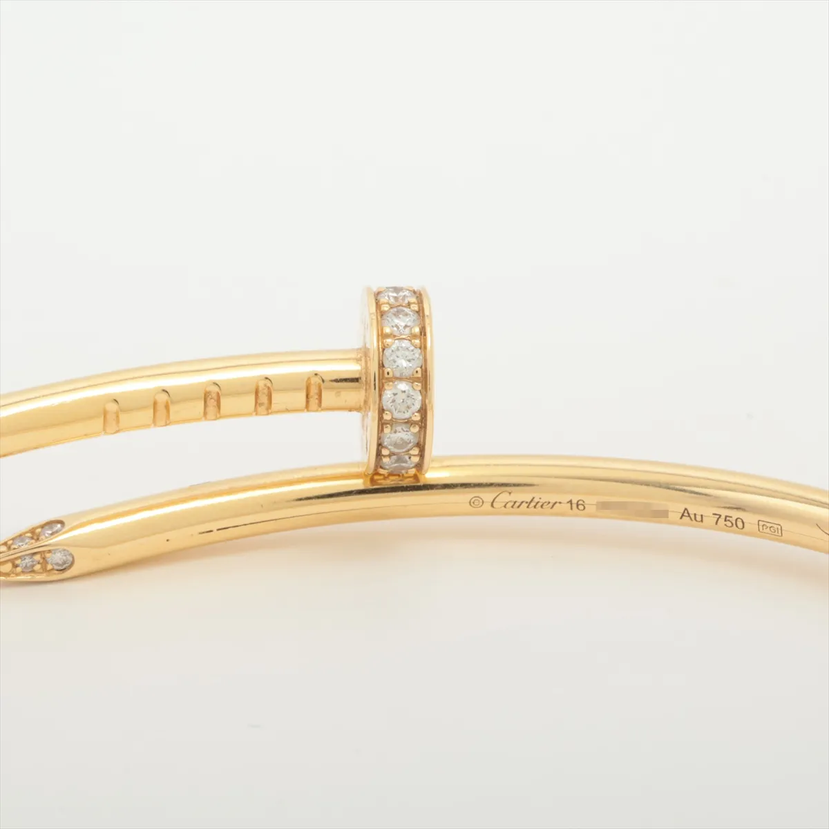 Juste un Clou Diamond Bracelet 750 (Yellow Gold) 9.0g 16 RGQ299 Distortion — view 4