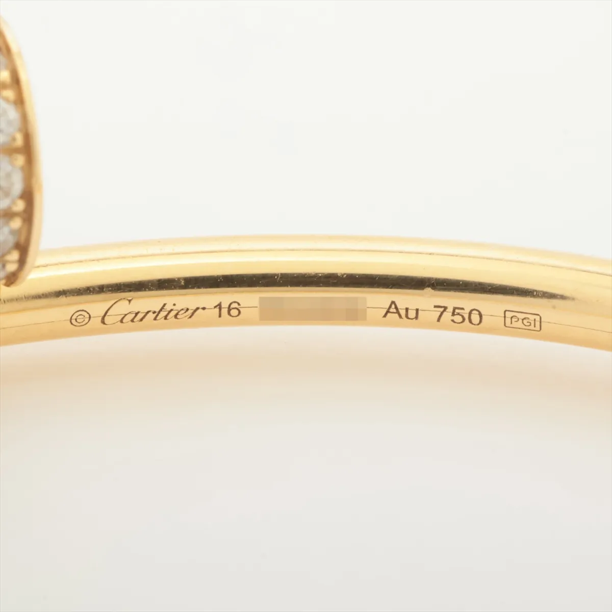 Juste un Clou Diamond Bracelet 750 (Yellow Gold) 9.0g 16 RGQ299 Distortion — view 5