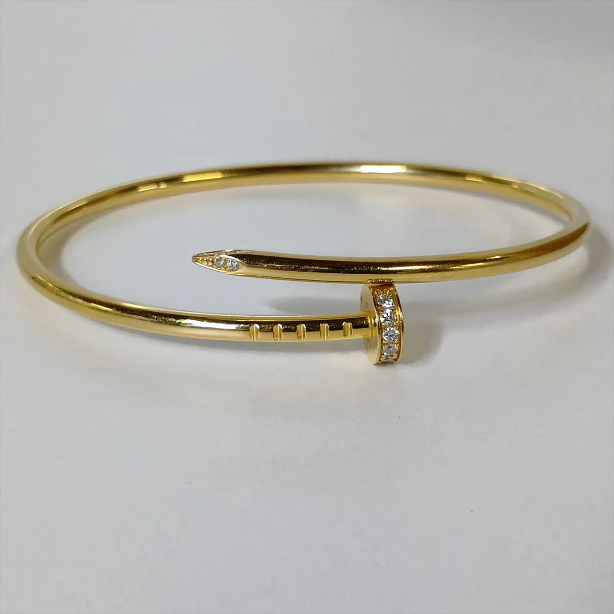 Juste un Clou Diamond Bracelet 750 (Yellow Gold) 9.0g 16 RGQ299 Distortion — view 6