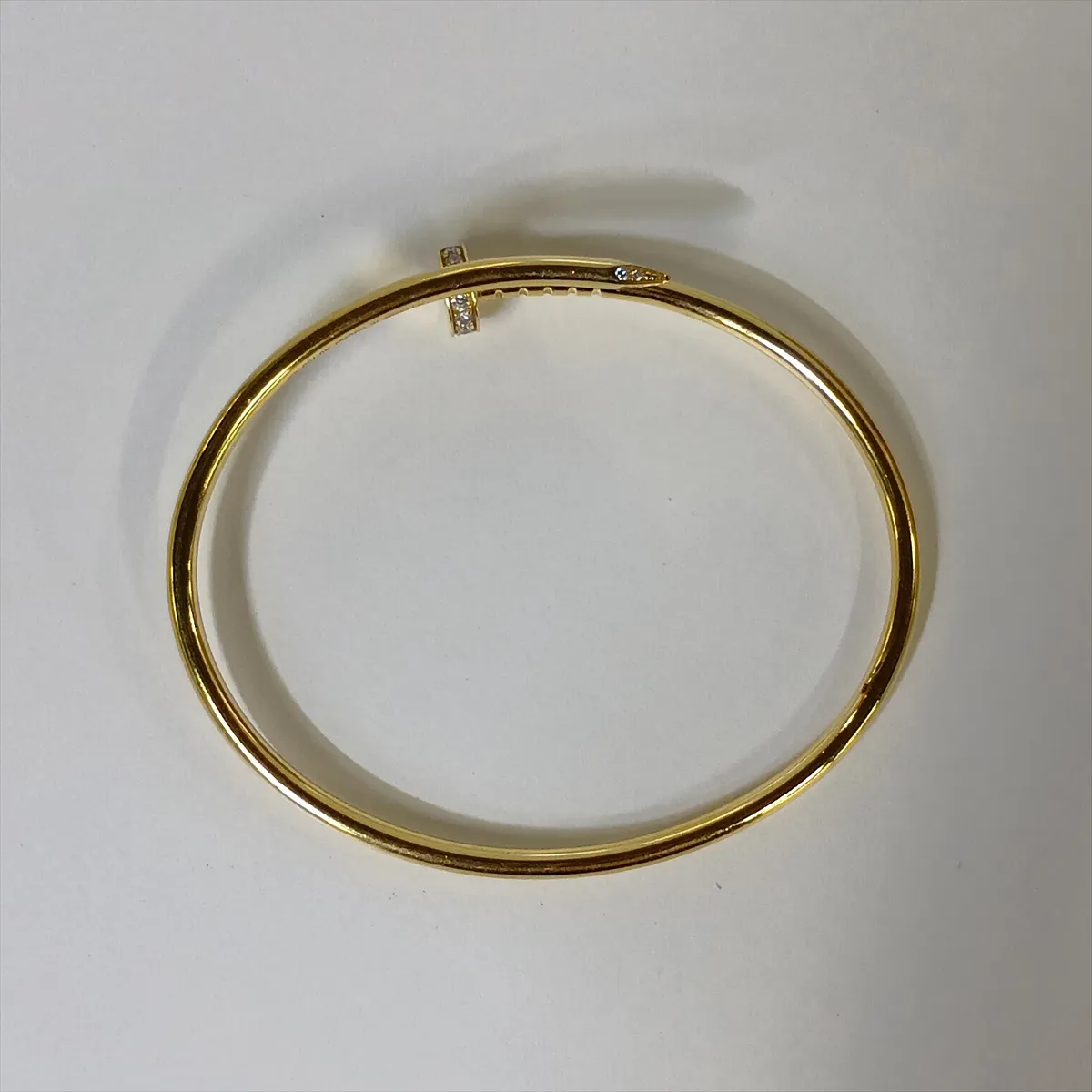 Juste un Clou Diamond Bracelet 750 (Yellow Gold) 9.0g 16 RGQ299 Distortion — view 7