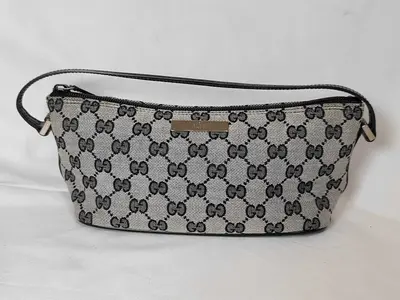 GG 039 1103 GG pattern one-shoulder bag, black shoulder bag
