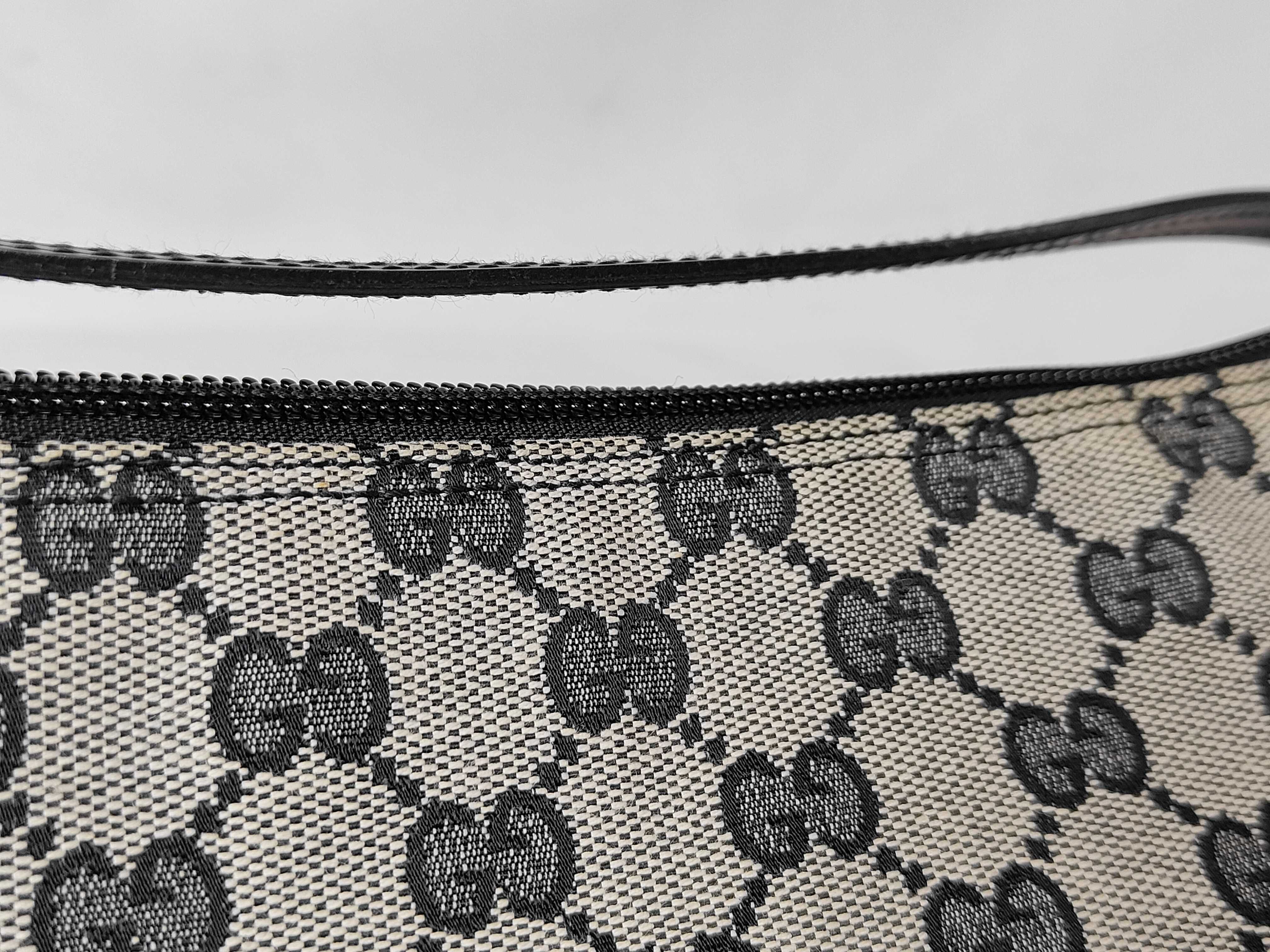 GG 039 1103 GG pattern one-shoulder bag, black shoulder bag — view 12