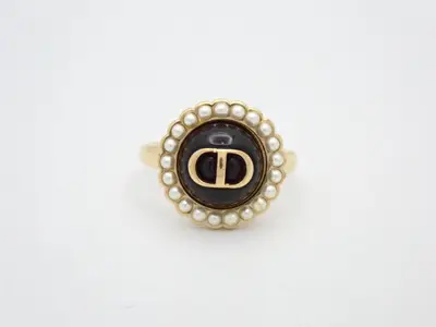 Petit CD Baroque Ring, Size M (approx. size 12)