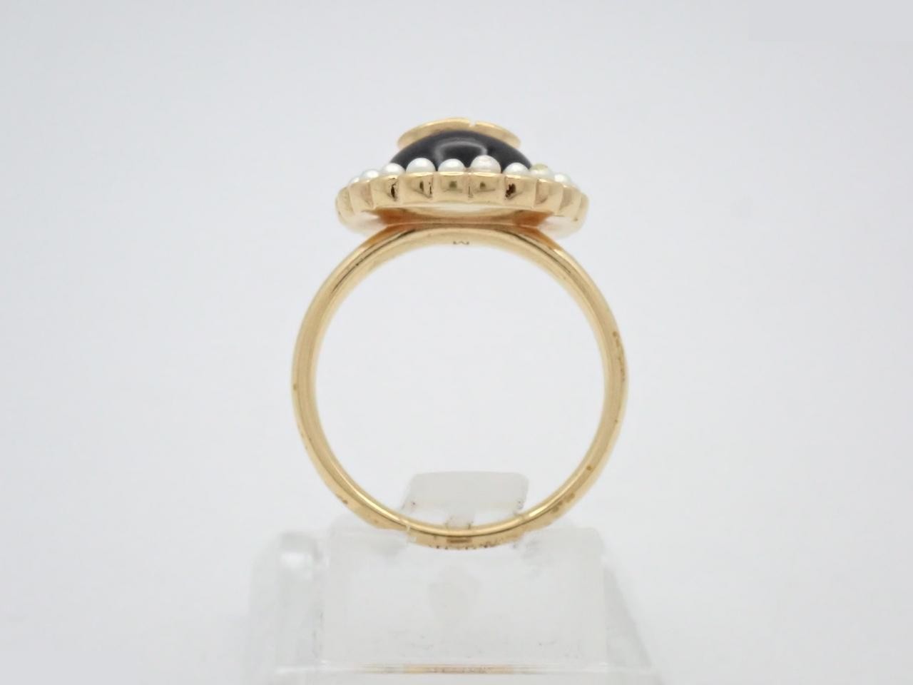 Petit CD Baroque Ring, Size M (approx. size 12) — view 3