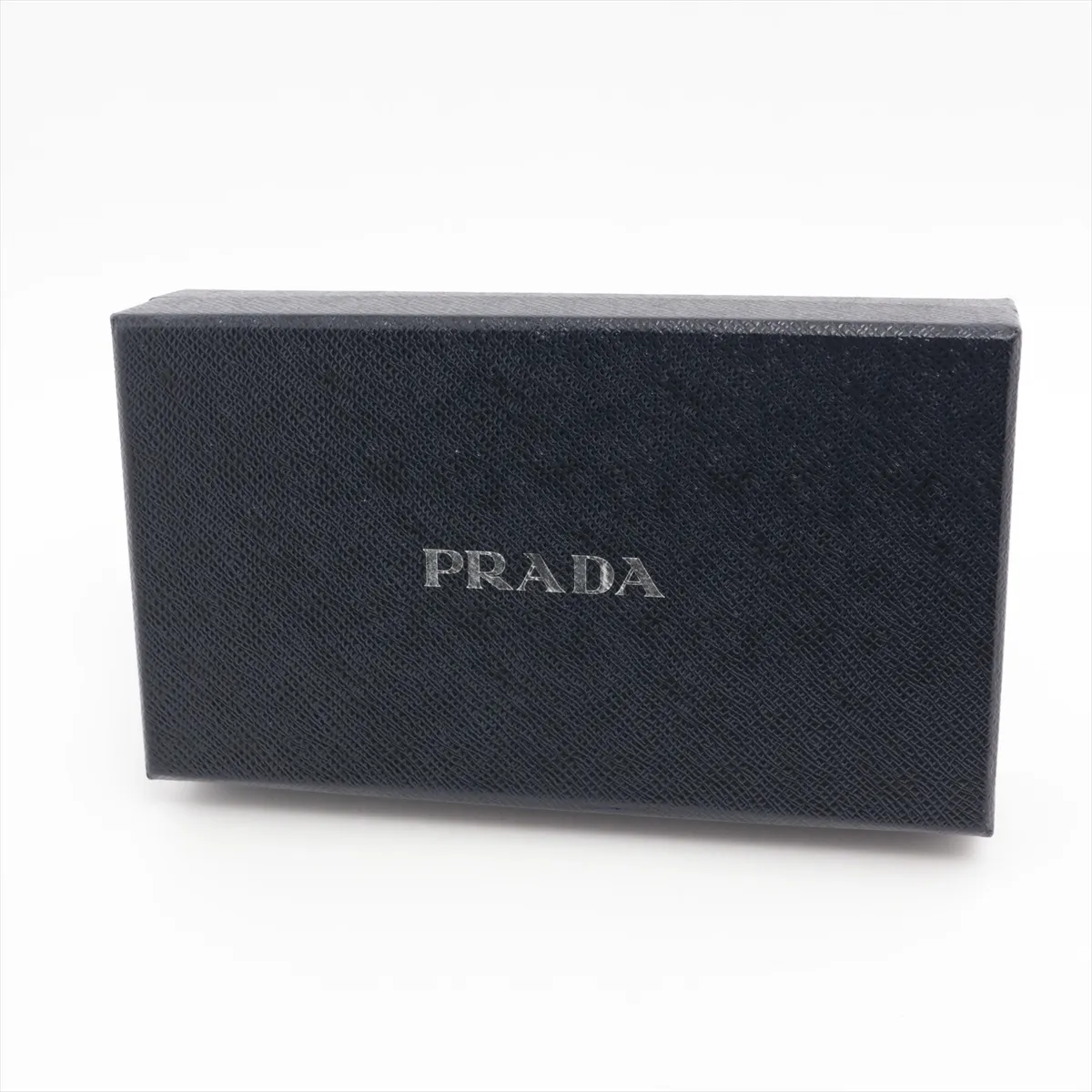 Saffiano Leather Round Zip Wallet Black Ribbon — view 10