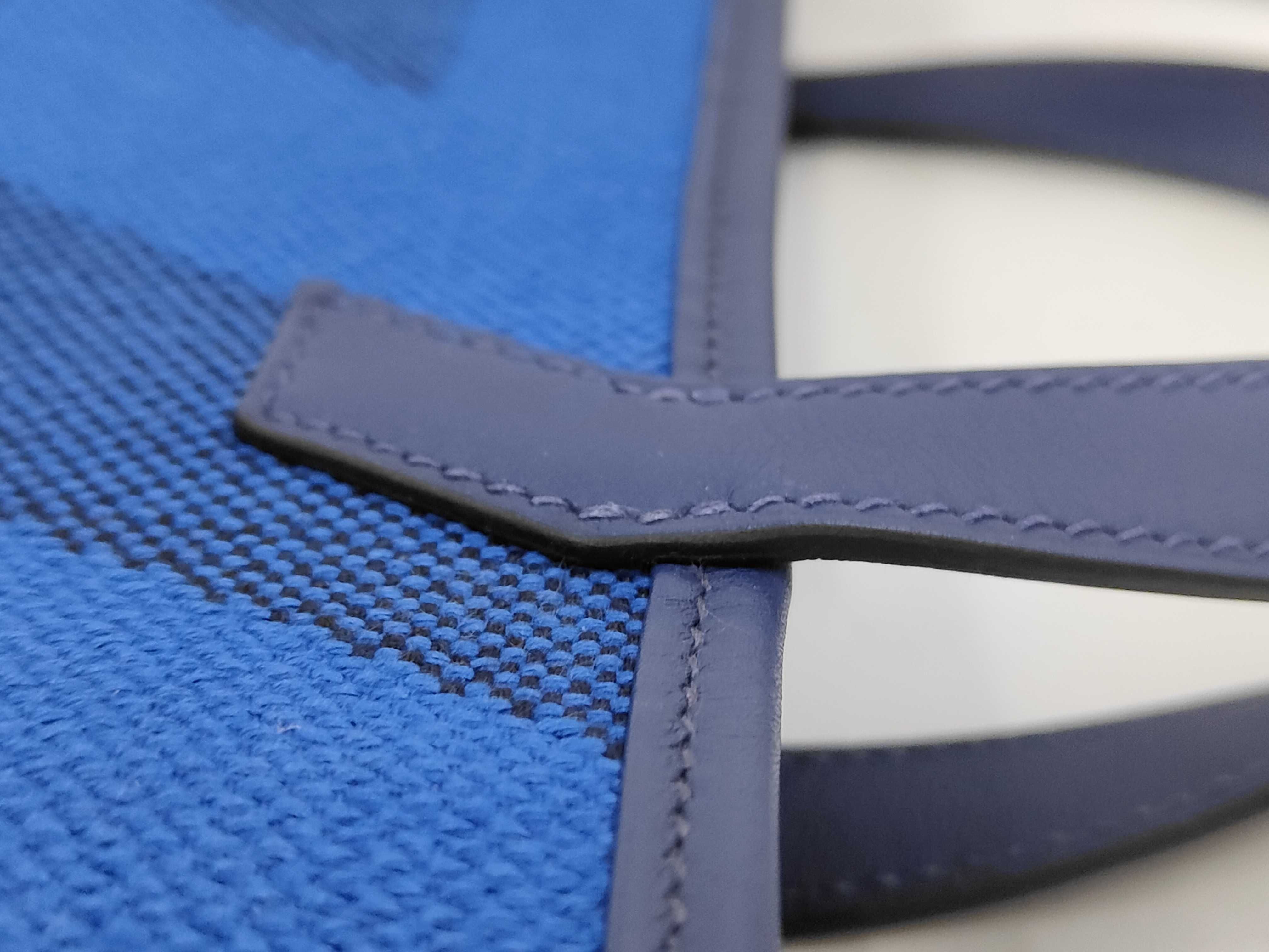 Ambie PM Canvas Tote Bag (Blue, Z Stamp) — view 5