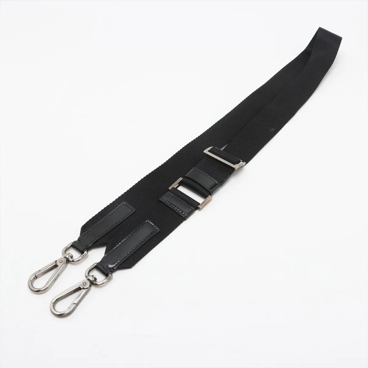 Tessuto Nylon x Leather 2WAY Handbag Black — view 7