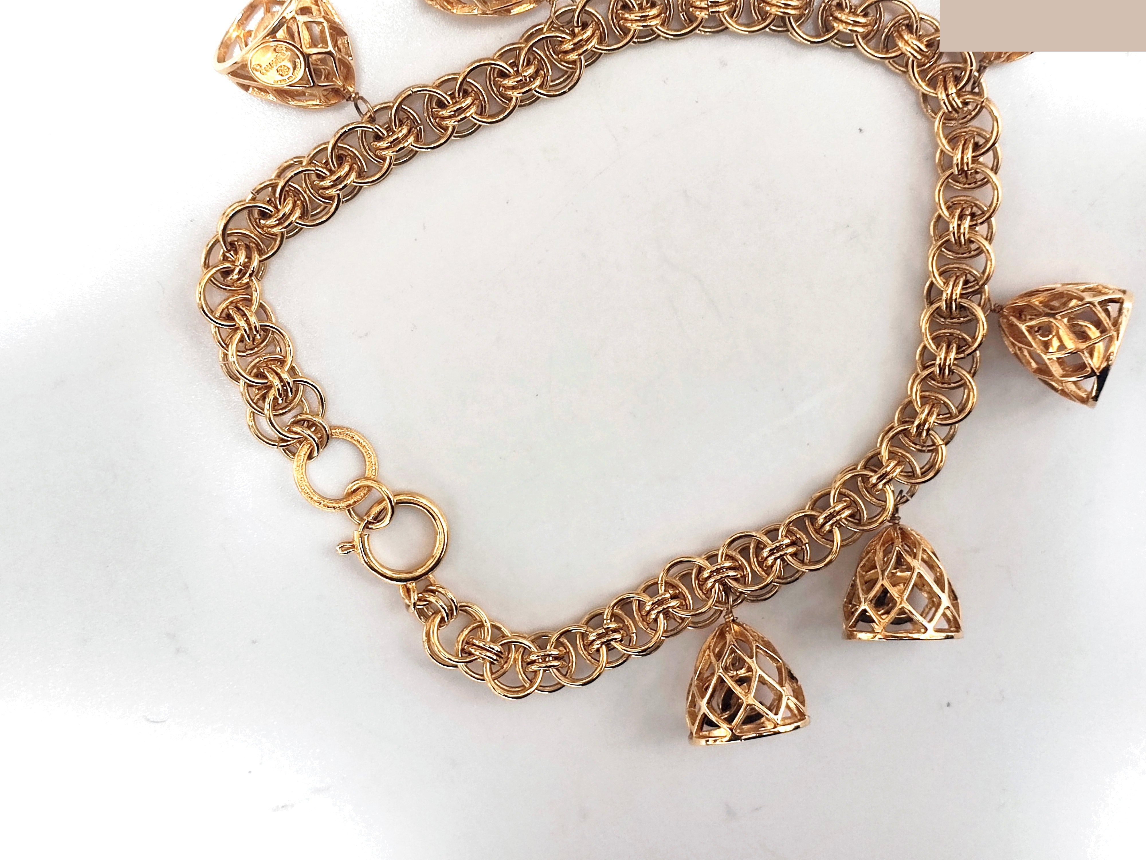 Coco Mark Birdcage 7-Strand Necklace, Neck Circumference Approx. 39cm — view 10