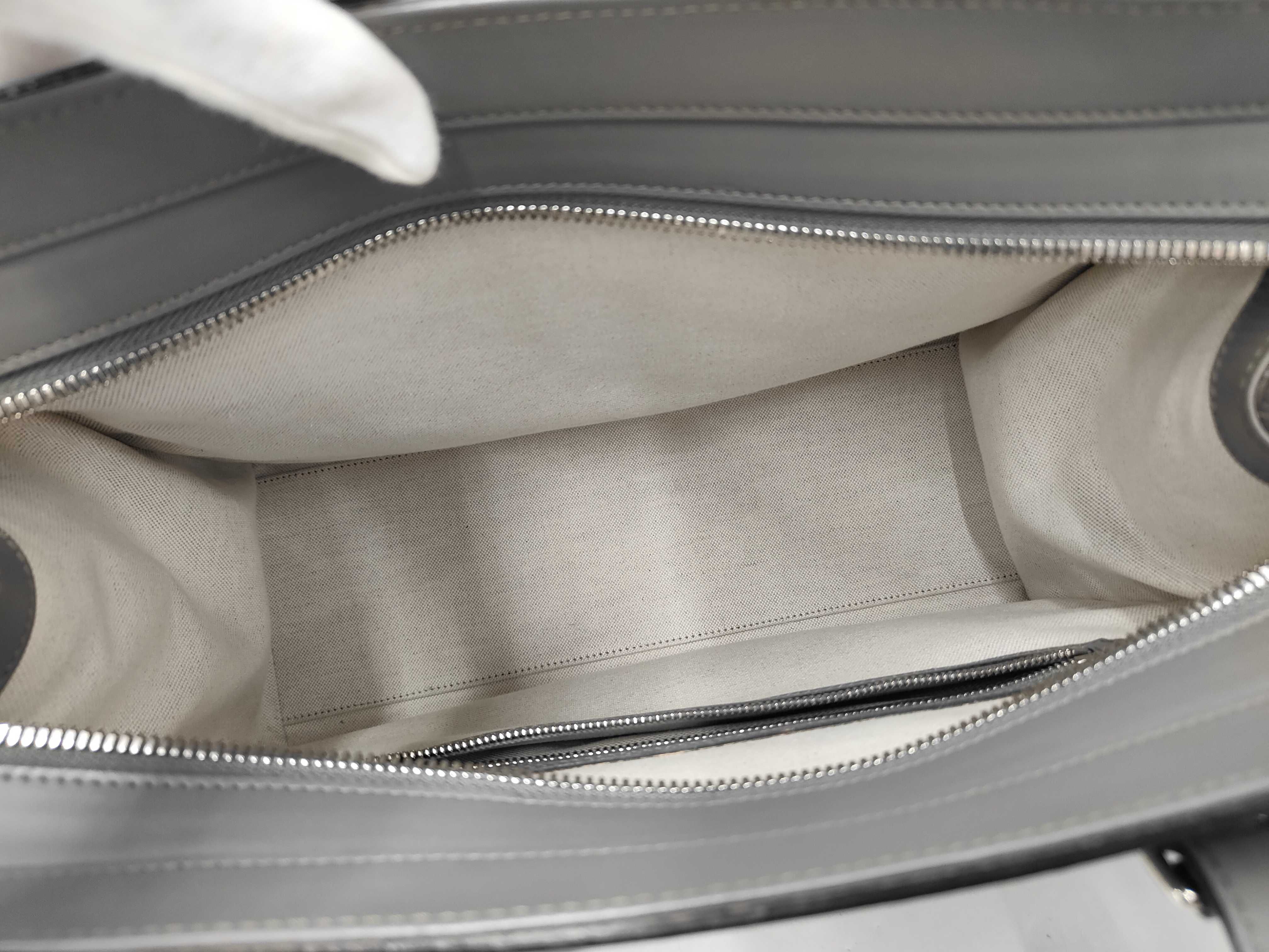 GG Embossed Perforated Tote Bag 625774 Gray Tote Bag — view 8
