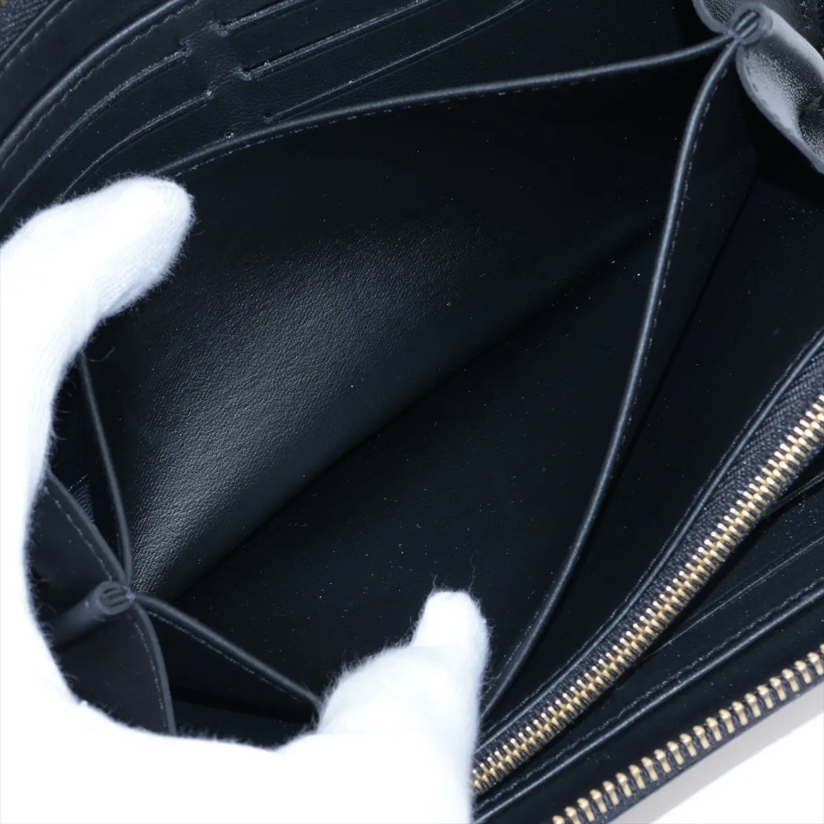Mahina Zippy Wallet M82645 Noir Round Zip Wallet (RFID detected) — view 6