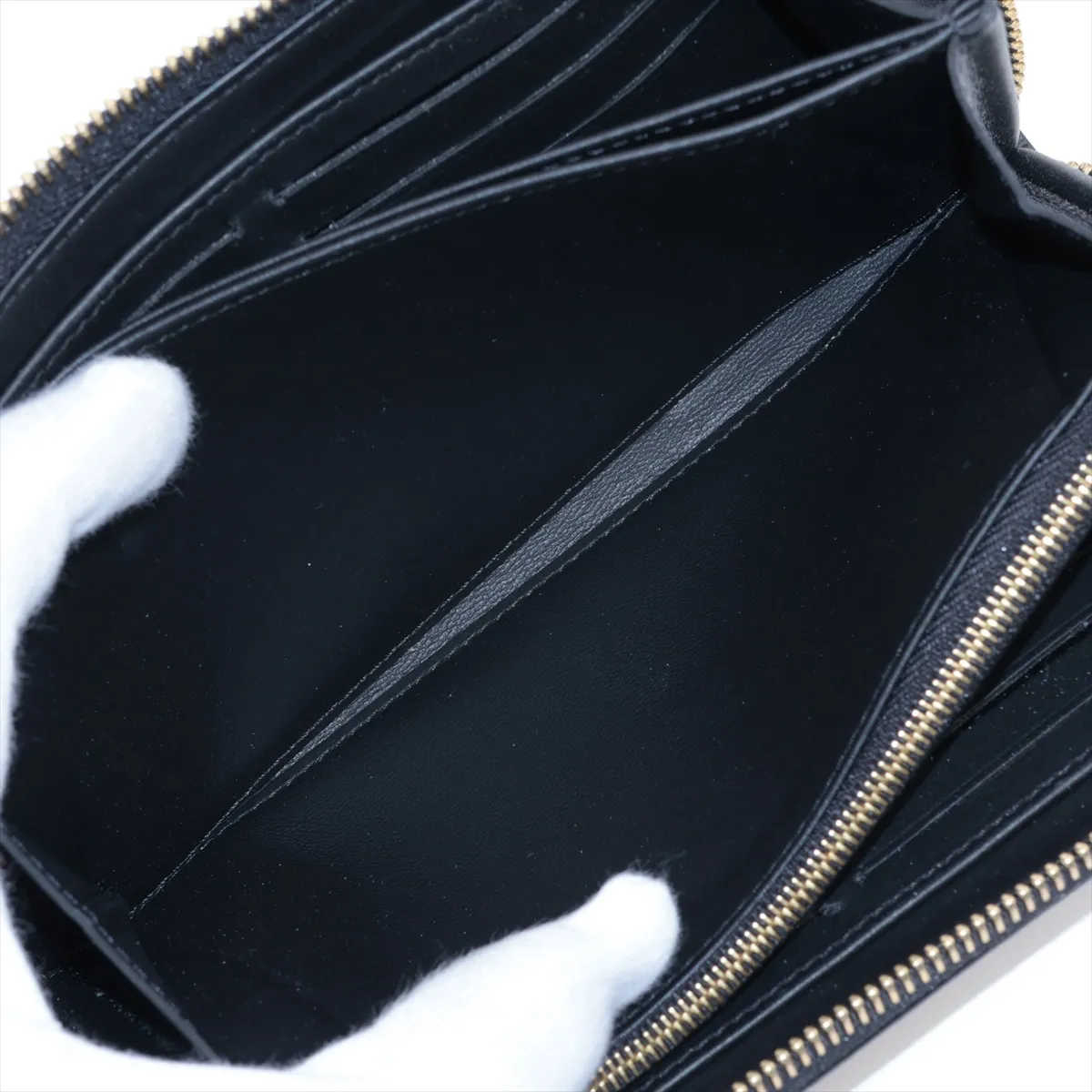 Mahina Zippy Wallet M82645 Noir Round Zip Wallet (RFID detected) — view 7